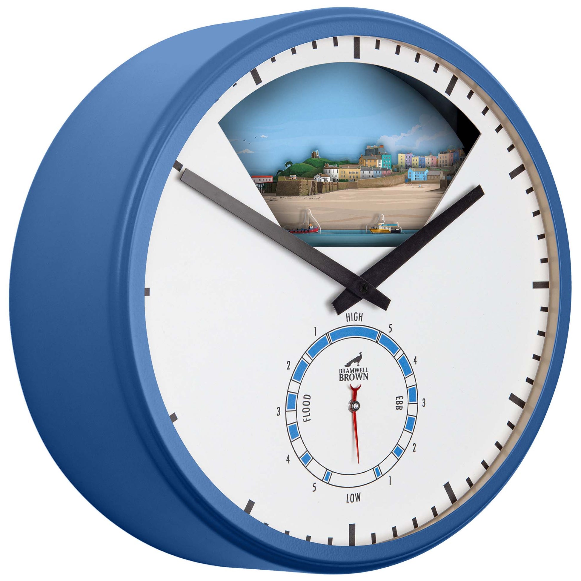 Tenby, Wales - Limited Edition Tide Clock - Bramwell Brown Art Clocks