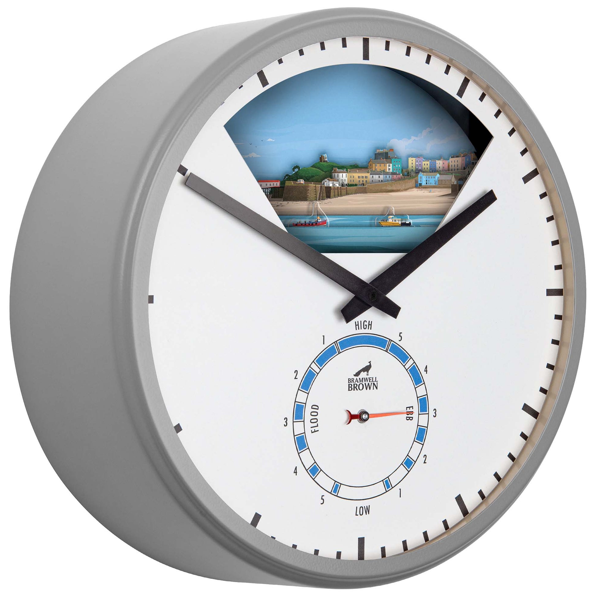 Tenby, Wales - Limited Edition Tide Clock - Bramwell Brown Art Clocks