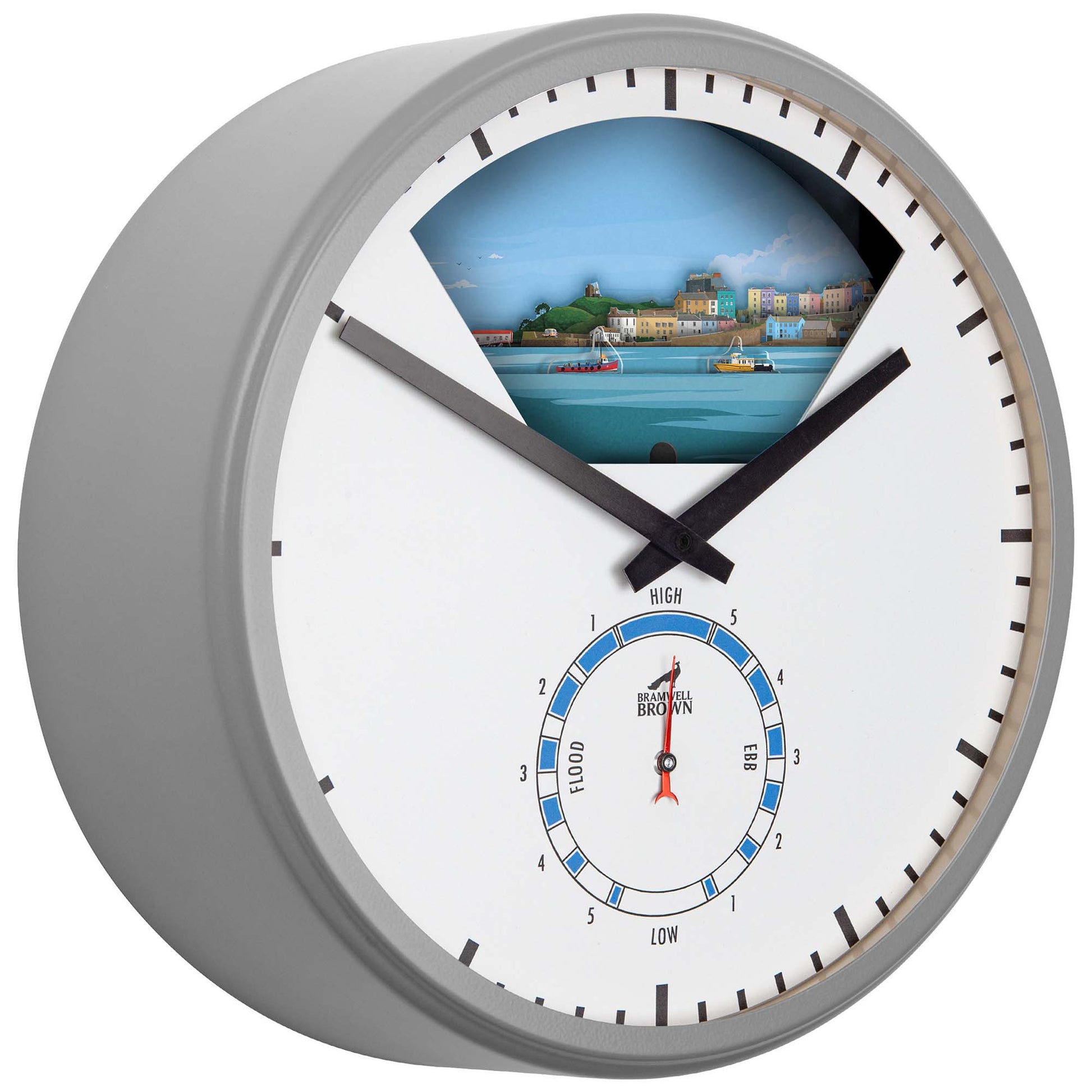 Tenby, Wales - Limited Edition Tide Clock - Bramwell Brown Art Clocks