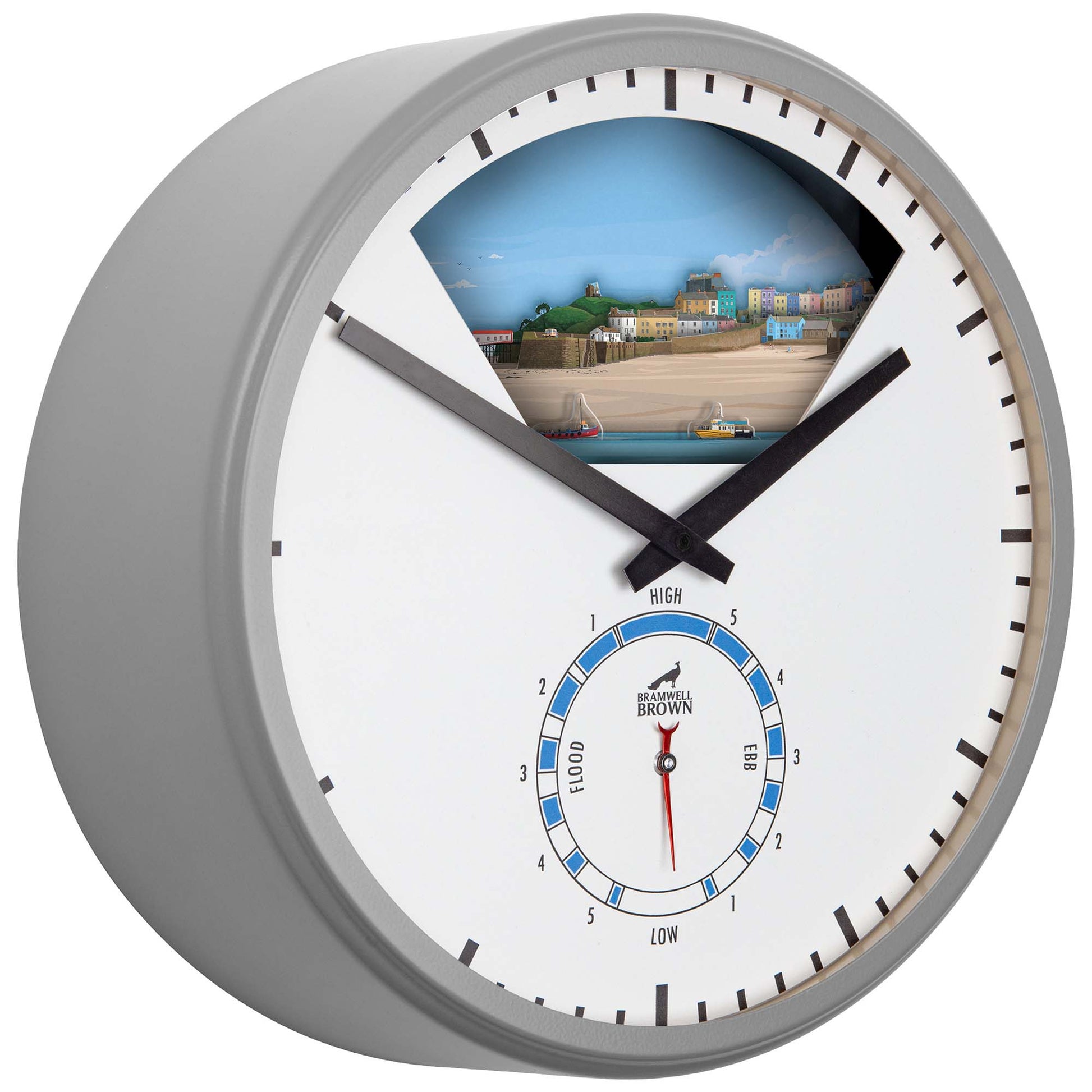 Tenby, Wales - Limited Edition Tide Clock - Bramwell Brown Art Clocks
