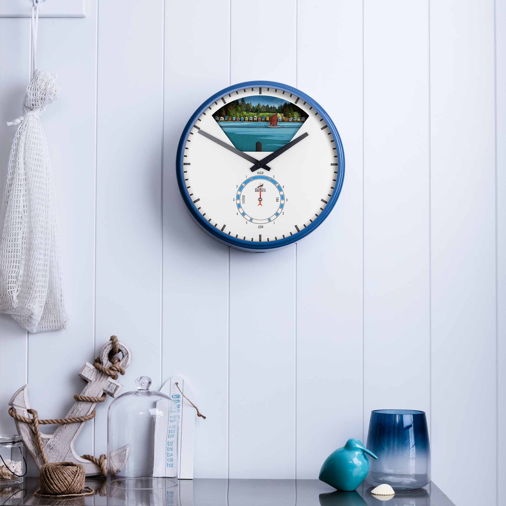 Wells-Next-the-Sea, Norfolk - Limited Edition Tide Clock - Bramwell Brown Art Clocks