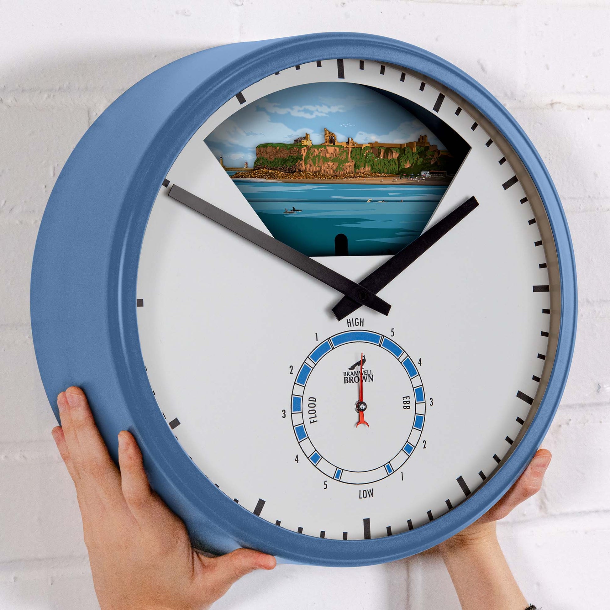 Tynemouth - Limited Edition Tide Clock - Bramwell Brown Art Clocks