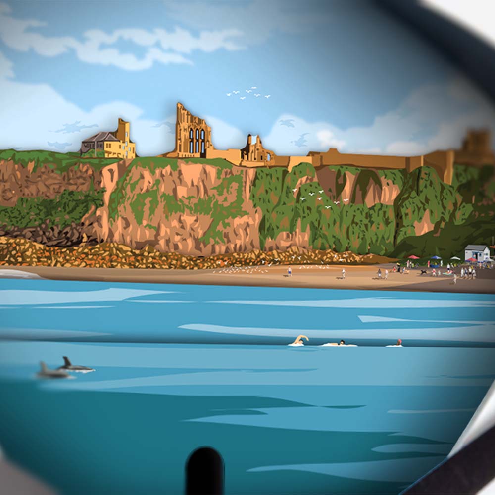 Tynemouth - Limited Edition Tide Clock - Bramwell Brown Art Clocks