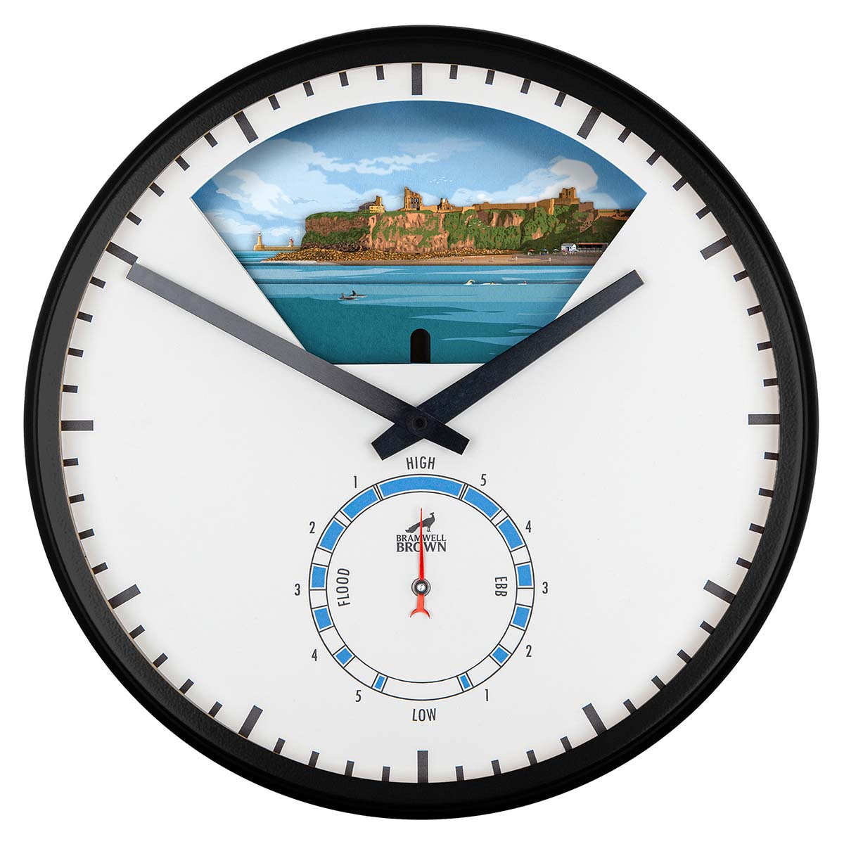 Tynemouth Tide Art Clock Design - Pre-order (now closed) - Bramwell Brown Art Clocks