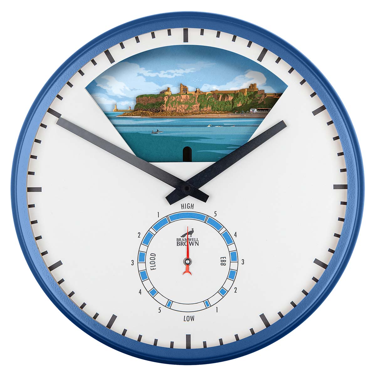 Tynemouth Tide Art Clock Design - Pre-order (now closed) - Bramwell Brown Art Clocks