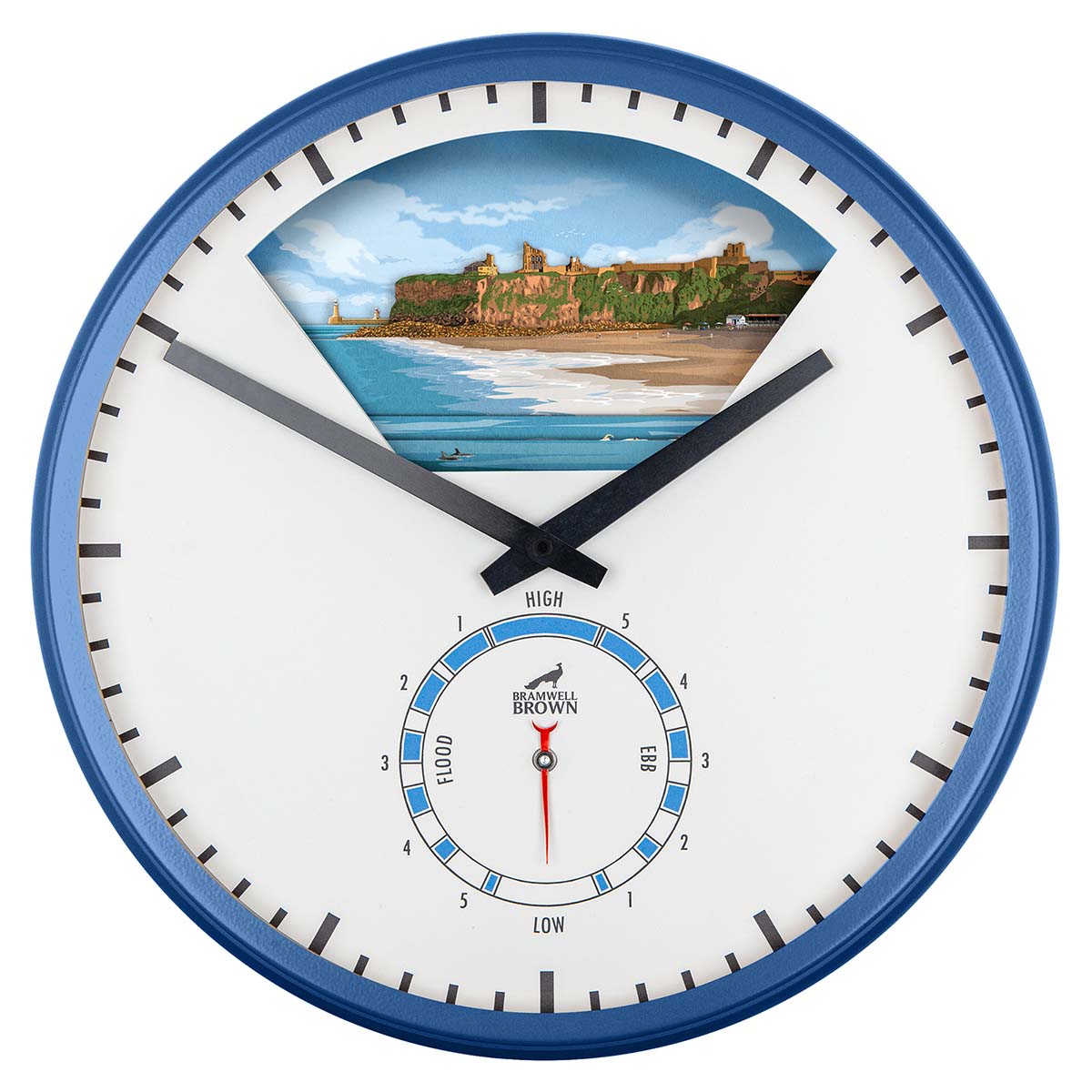 Tynemouth Tide Art Clock Design - Pre-order (now closed) - Bramwell Brown Art Clocks