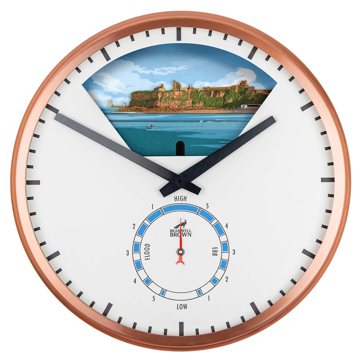 Tynemouth Tide Art Clock Design - Pre-order (now closed) - Bramwell Brown Art Clocks
