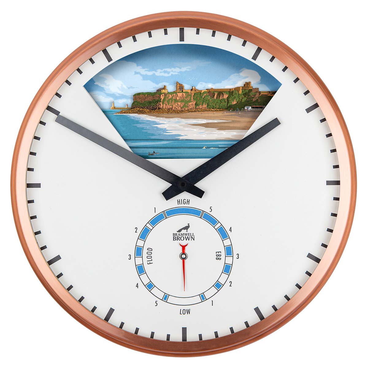 Tynemouth Tide Art Clock Design - Pre-order (now closed) - Bramwell Brown Art Clocks