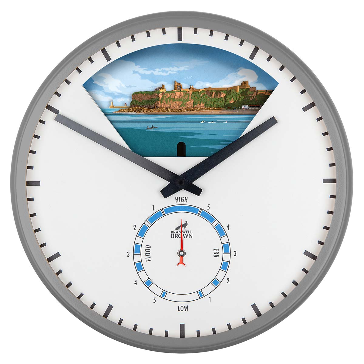 Tynemouth Tide Art Clock Design - Pre-order (now closed) - Bramwell Brown Art Clocks