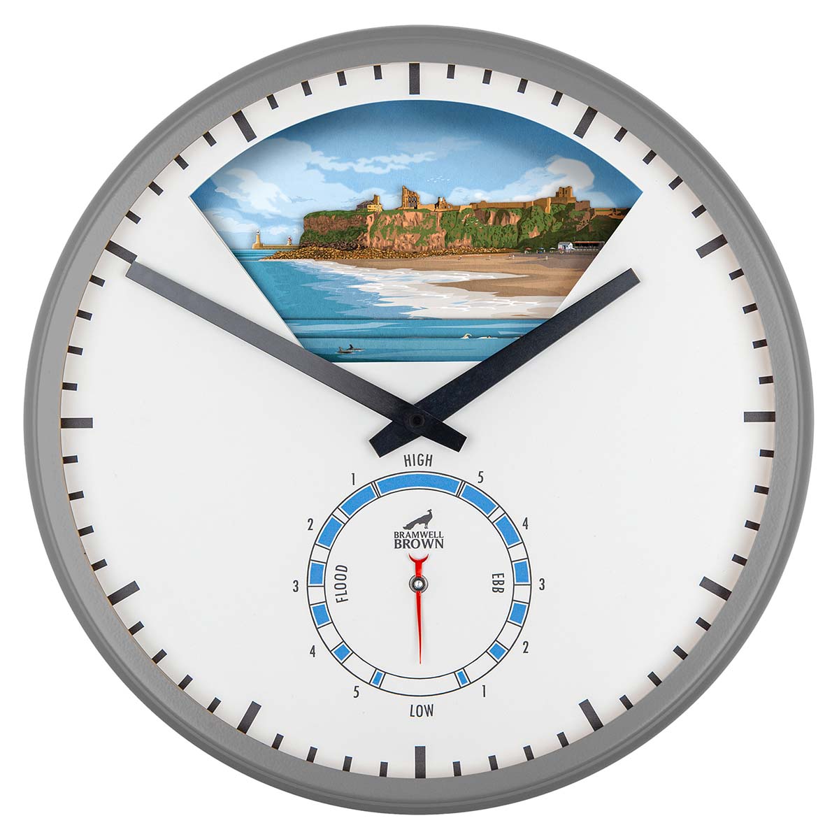 Tynemouth Tide Art Clock Design - Pre-order (now closed) - Bramwell Brown Art Clocks