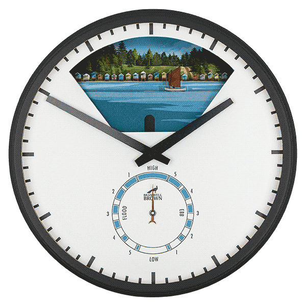 Wells-Next-the-Sea, Norfolk - Limited Edition Tide Clock - Bramwell Brown Art Clocks