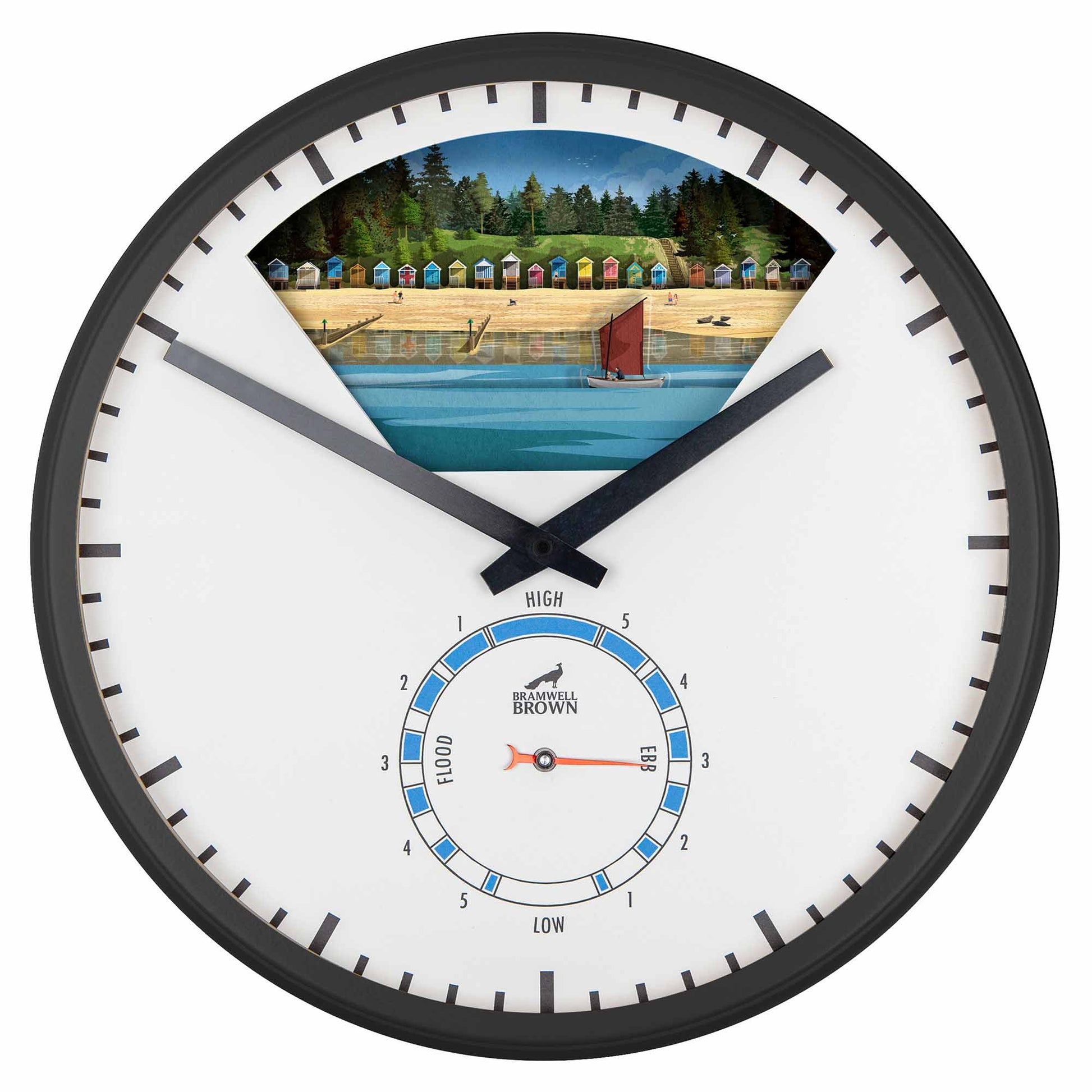 Wells-Next-the-Sea, Norfolk - Limited Edition Tide Clock - Bramwell Brown Art Clocks