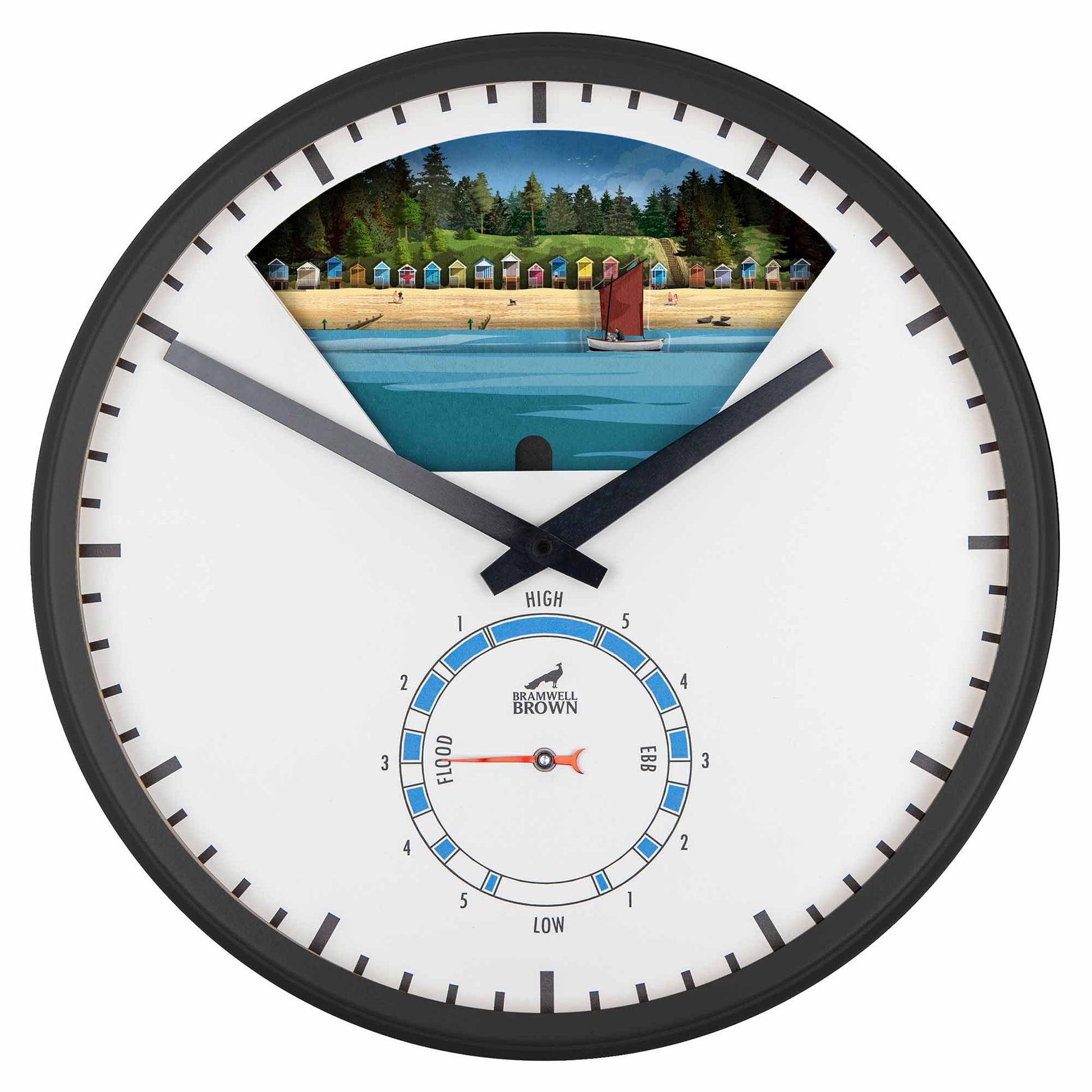 Wells-Next-the-Sea, Norfolk - Limited Edition Tide Clock - Bramwell Brown Art Clocks