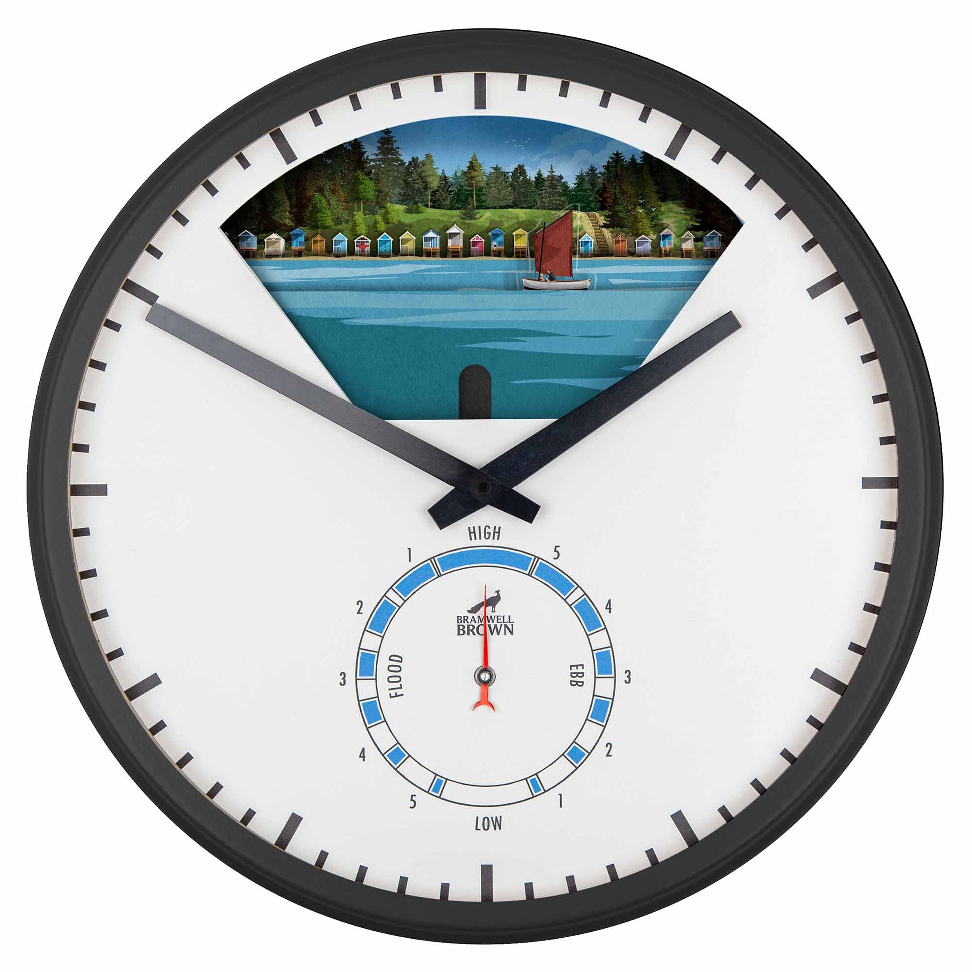 Wells-Next-the-Sea, Norfolk - Limited Edition Tide Clock - Bramwell Brown Art Clocks