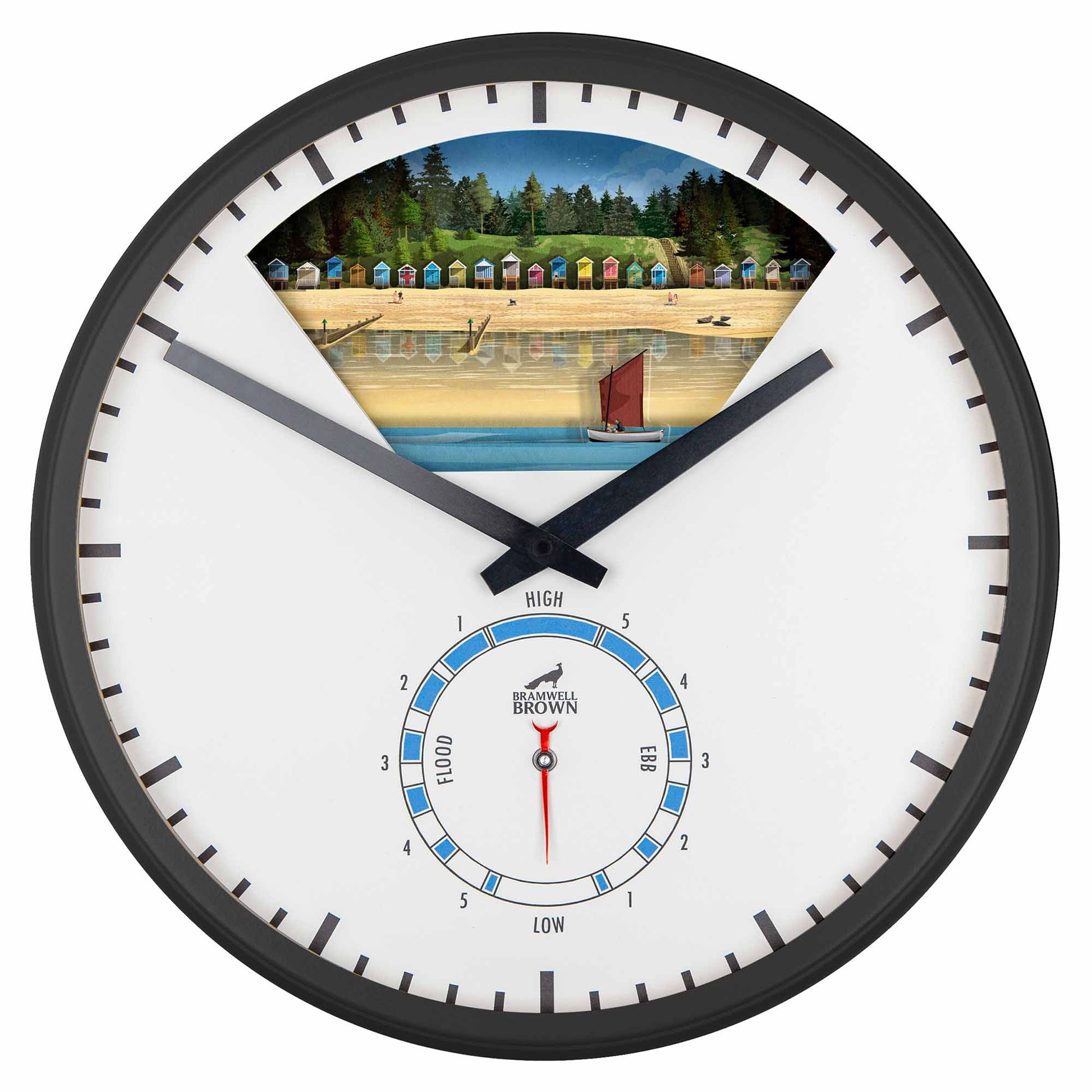 Wells-Next-the-Sea, Norfolk - Limited Edition Tide Clock - Bramwell Brown Art Clocks