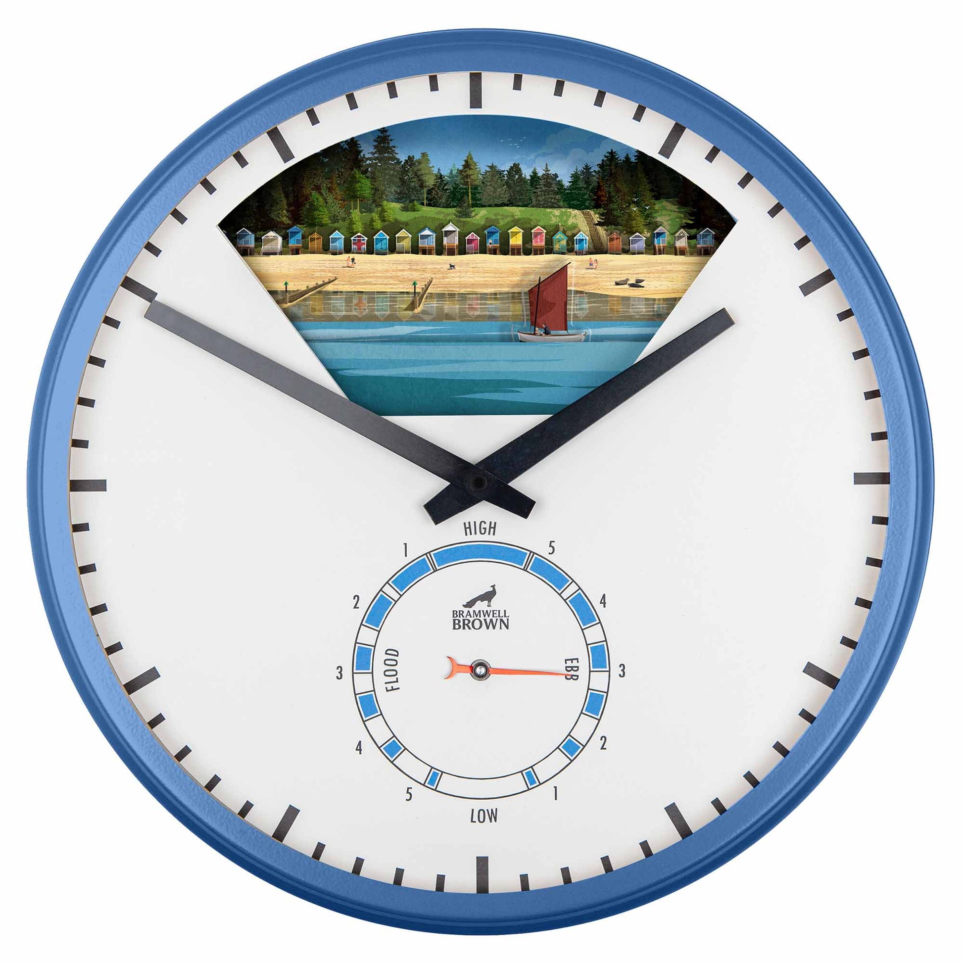 Wells-Next-the-Sea, Norfolk - Limited Edition Tide Clock - Bramwell Brown Art Clocks