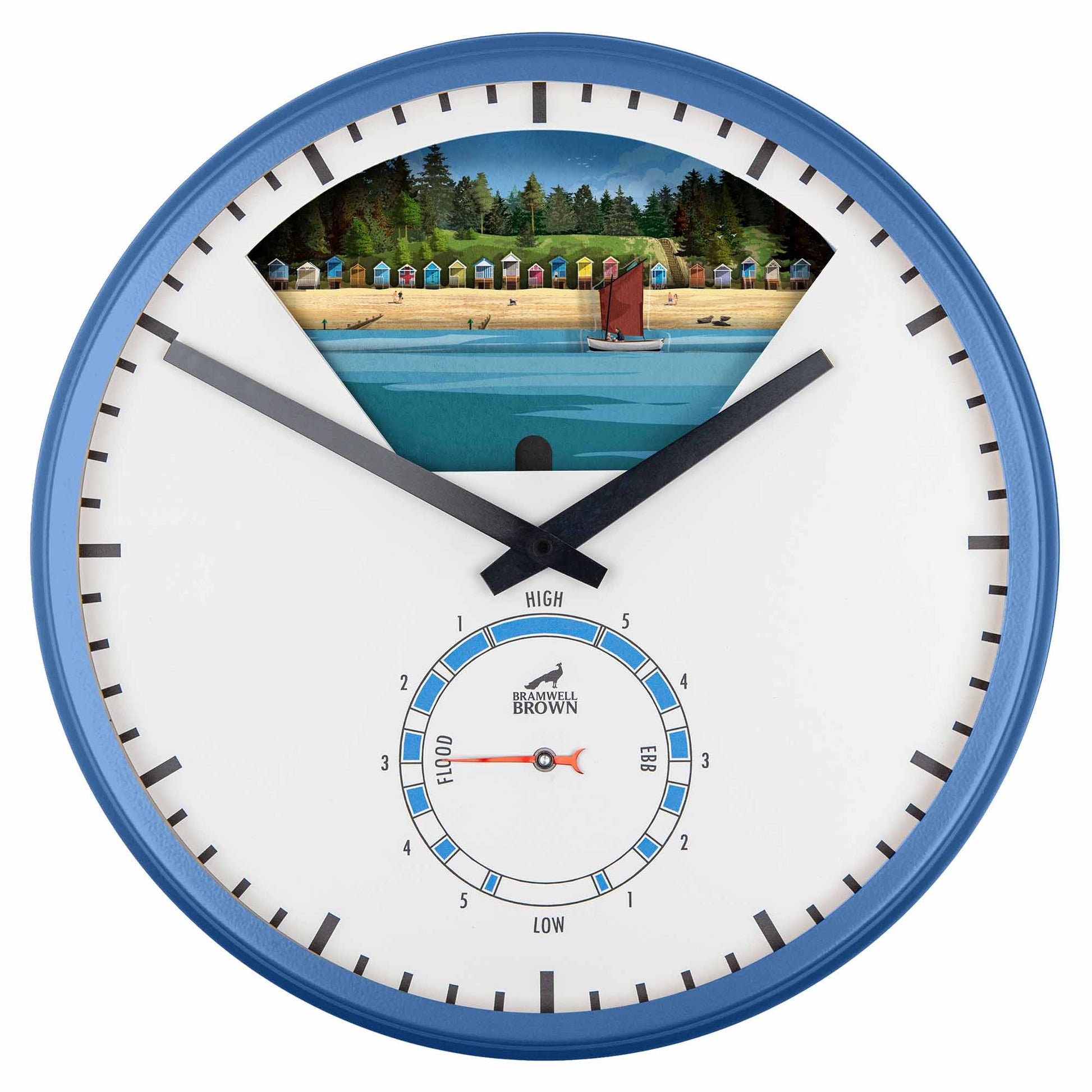 Wells-Next-the-Sea, Norfolk - Limited Edition Tide Clock - Bramwell Brown Art Clocks