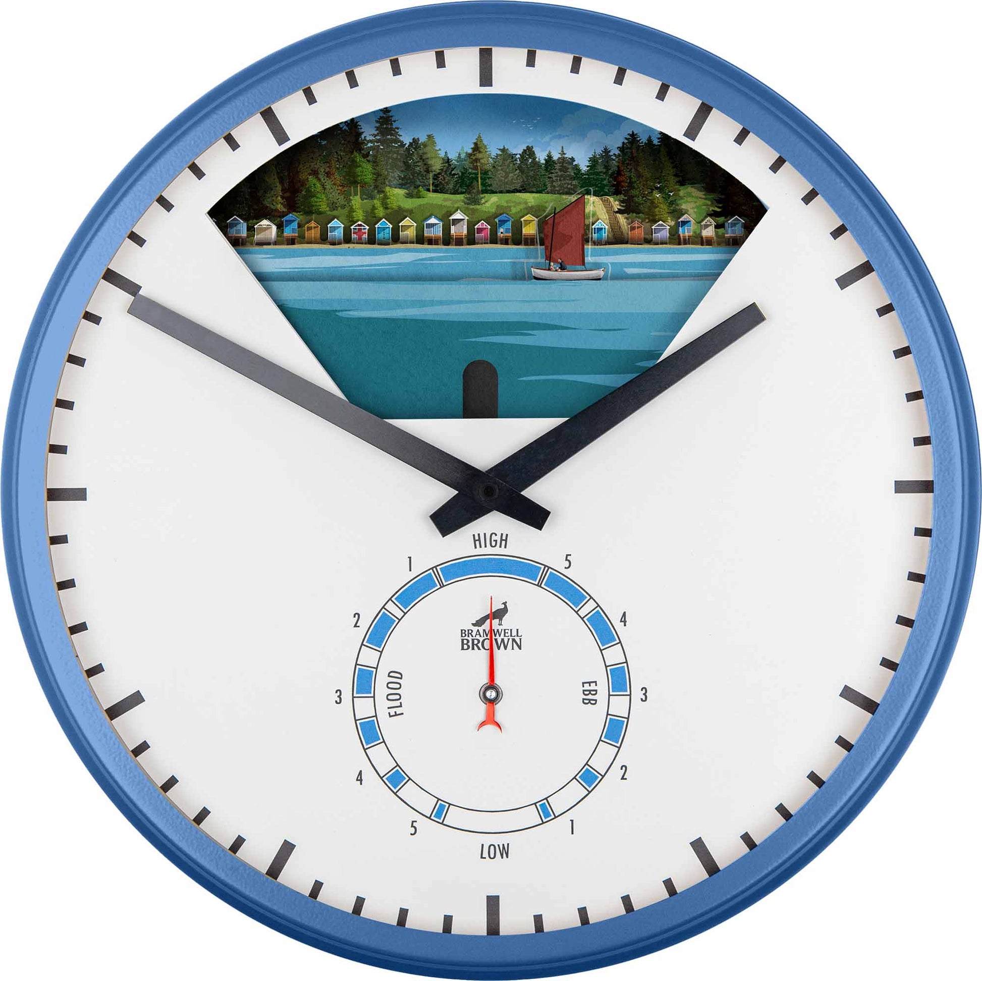 Wells-Next-the-Sea, Norfolk - Limited Edition Tide Clock - Bramwell Brown Art Clocks