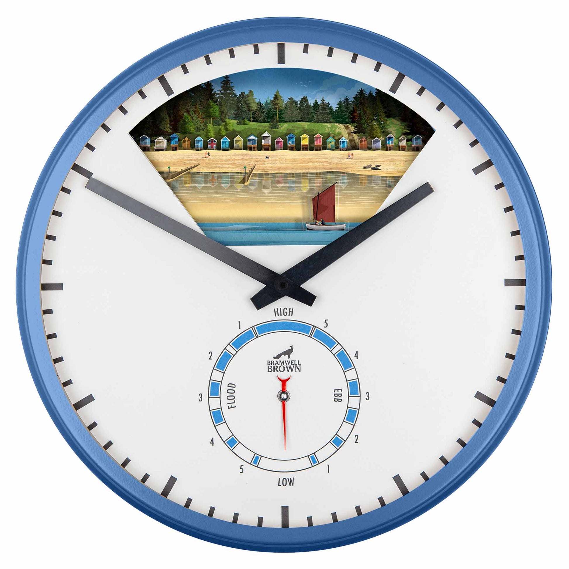 Wells-Next-the-Sea, Norfolk - Limited Edition Tide Clock - Bramwell Brown Art Clocks