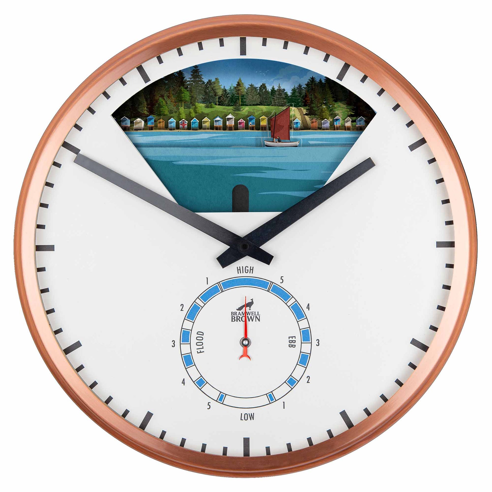Wells-Next-the-Sea, Norfolk - Limited Edition Tide Clock - Bramwell Brown Art Clocks
