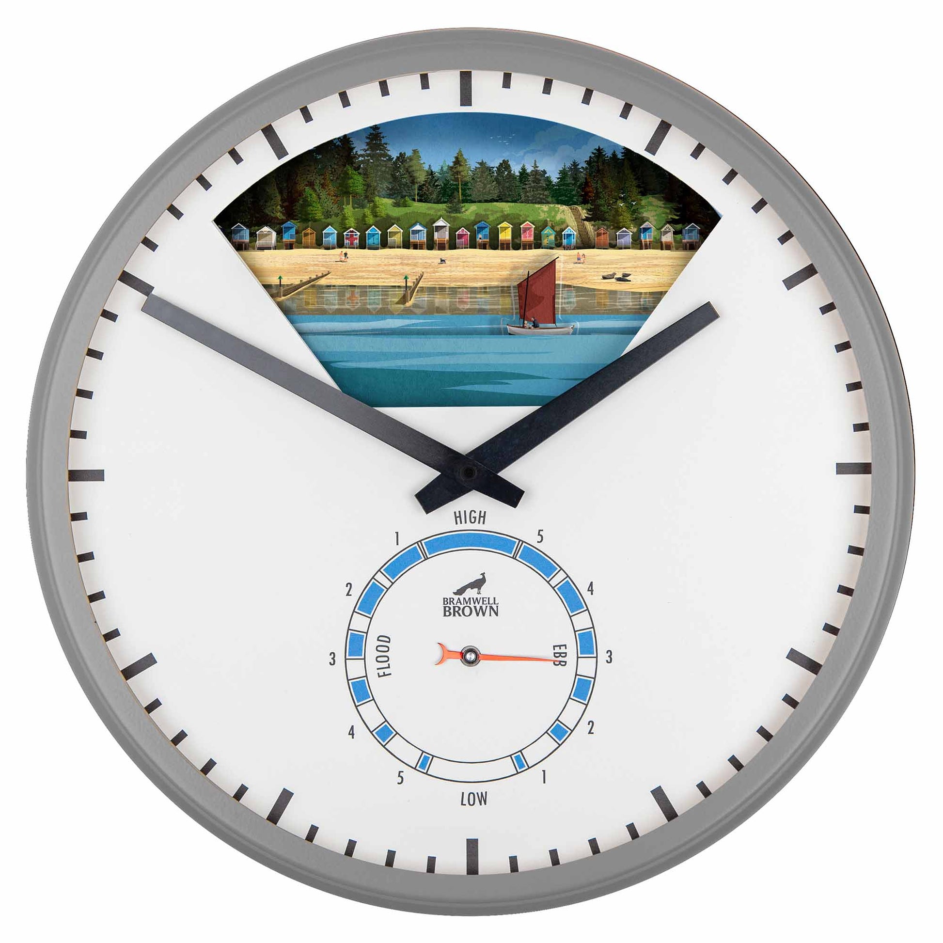 Wells-Next-the-Sea, Norfolk - Limited Edition Tide Clock - Bramwell Brown Art Clocks