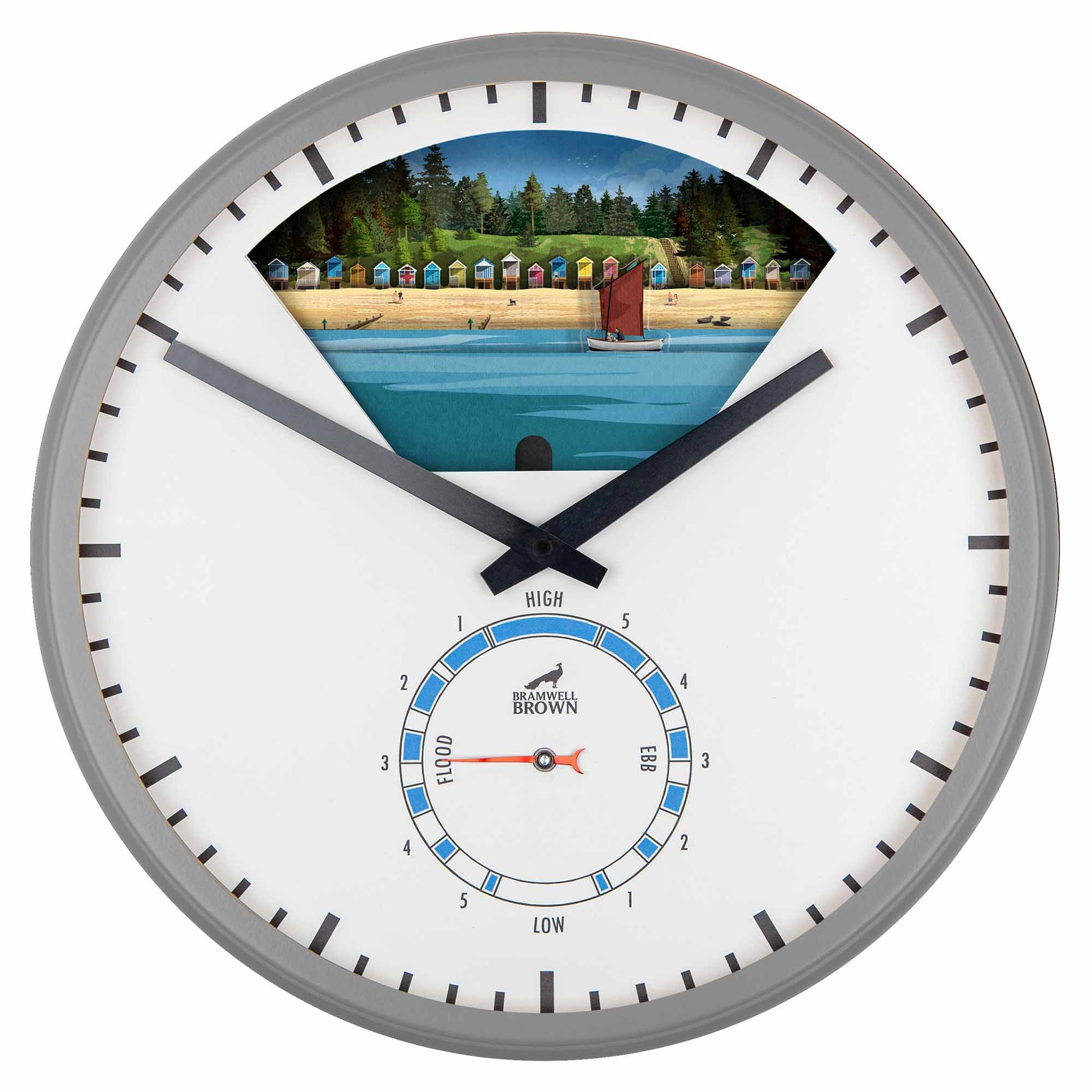 Wells-Next-the-Sea, Norfolk - Limited Edition Tide Clock - Bramwell Brown Art Clocks