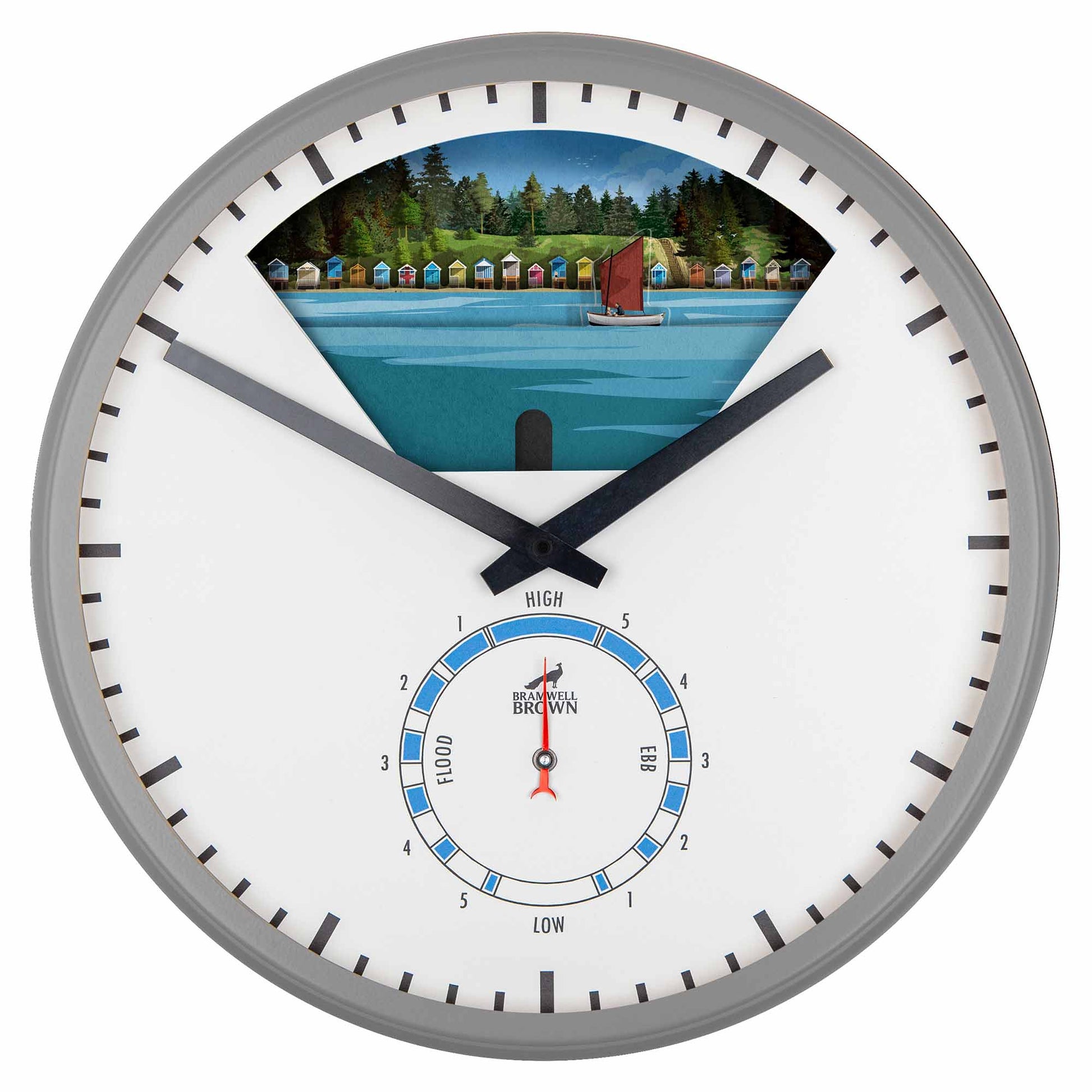 Wells-Next-the-Sea, Norfolk - Limited Edition Tide Clock - Bramwell Brown Art Clocks
