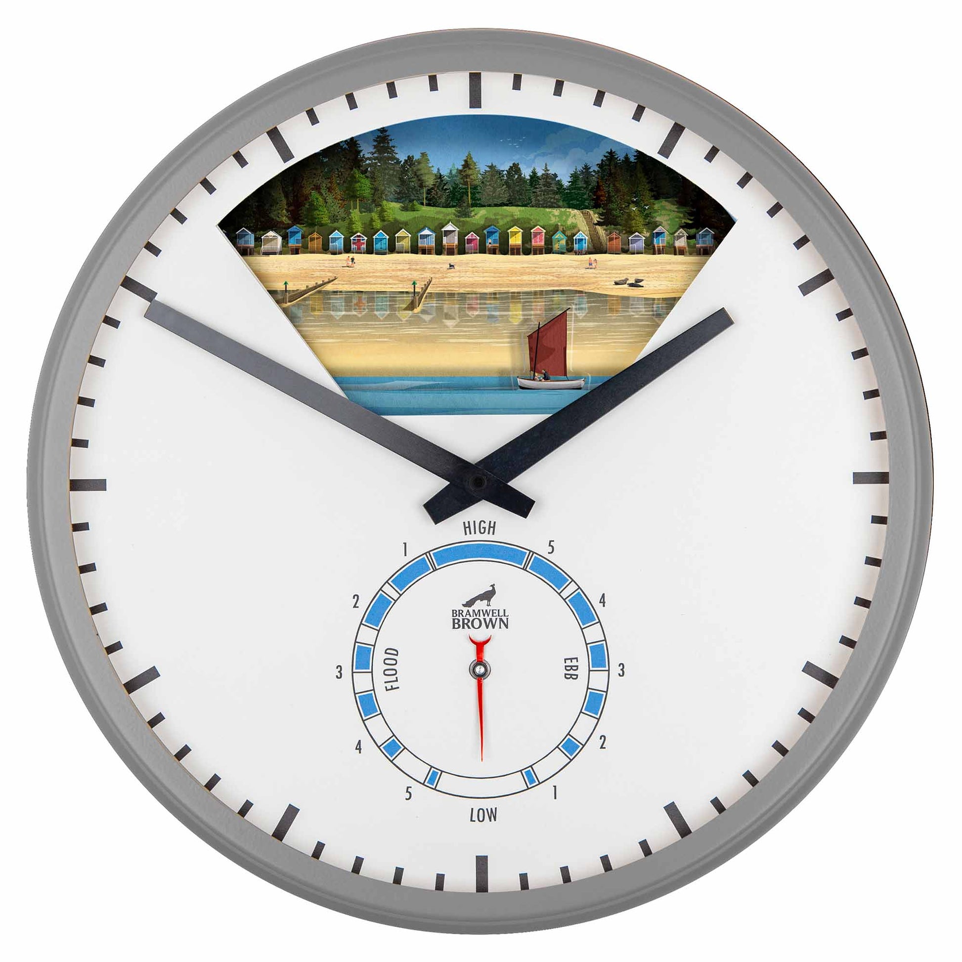 Wells-Next-the-Sea, Norfolk - Limited Edition Tide Clock - Bramwell Brown Art Clocks