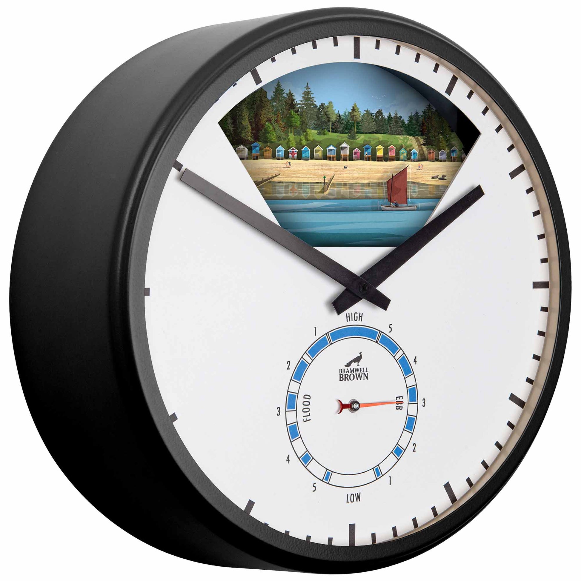 Wells-Next-the-Sea, Norfolk - Limited Edition Tide Clock - Bramwell Brown Art Clocks