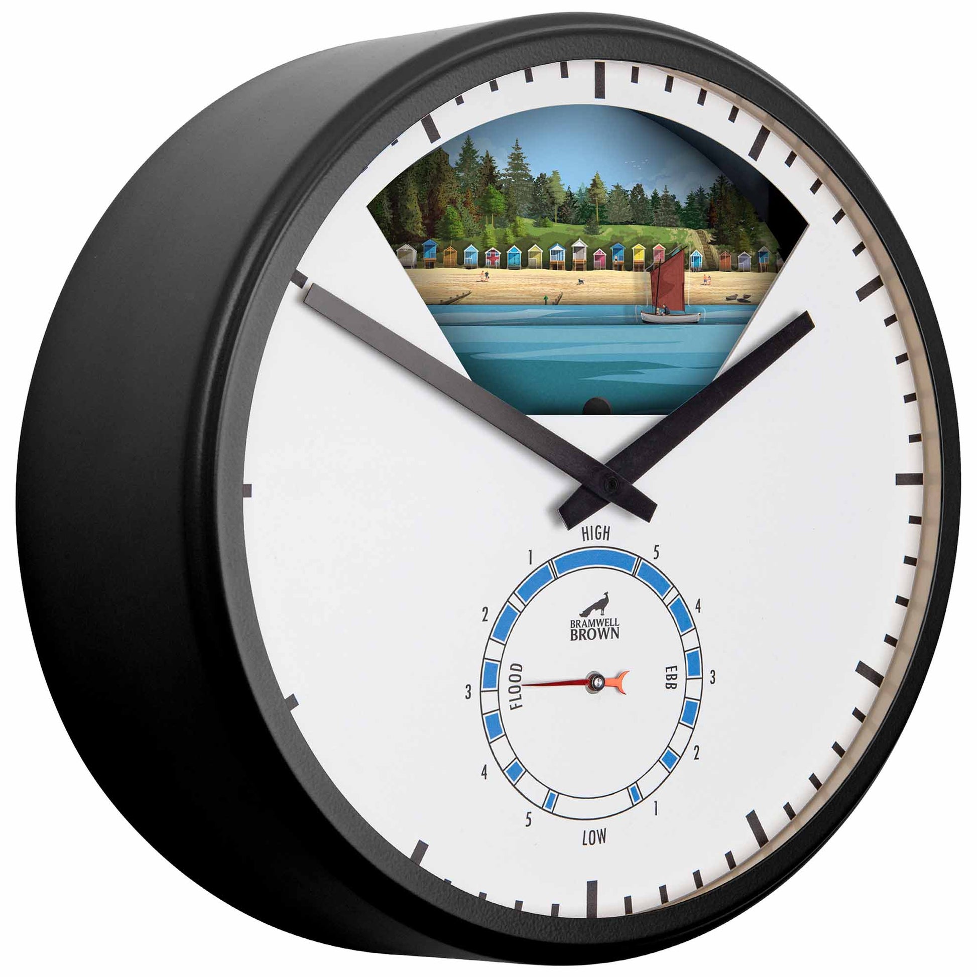 Wells-Next-the-Sea, Norfolk - Limited Edition Tide Clock - Bramwell Brown Art Clocks