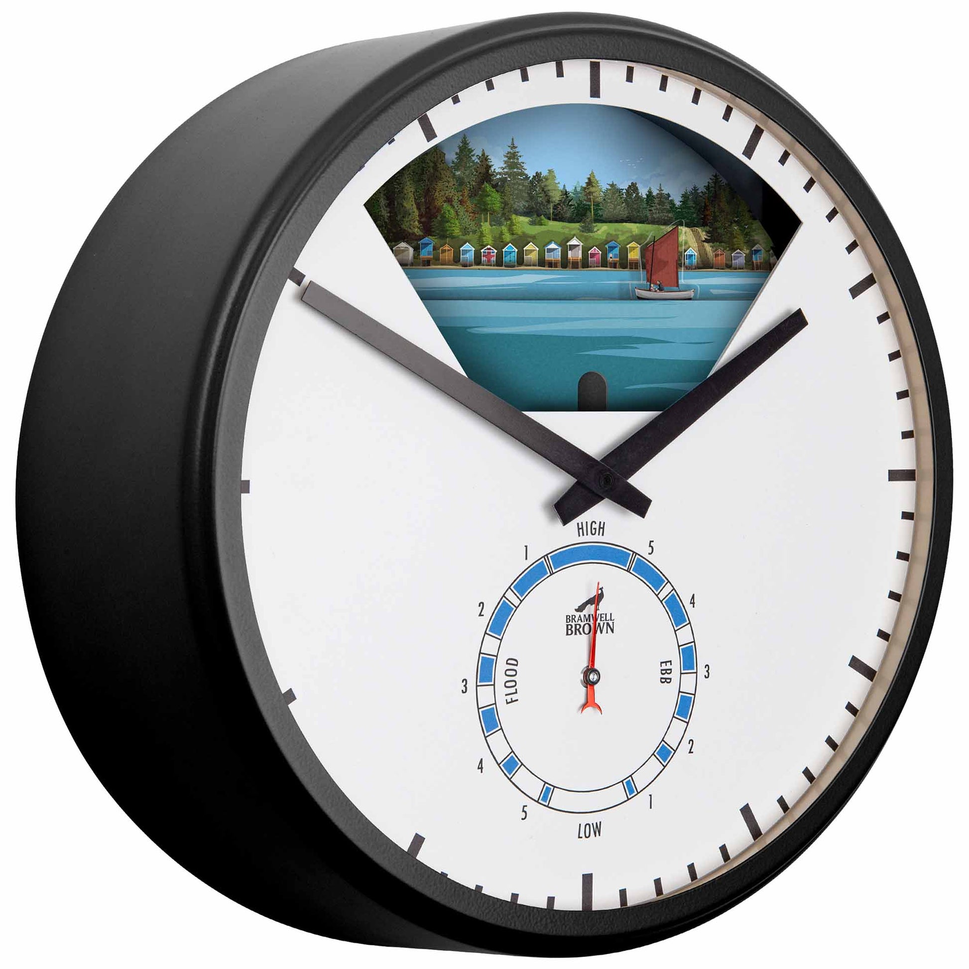 Wells-Next-the-Sea, Norfolk - Limited Edition Tide Clock - Bramwell Brown Art Clocks