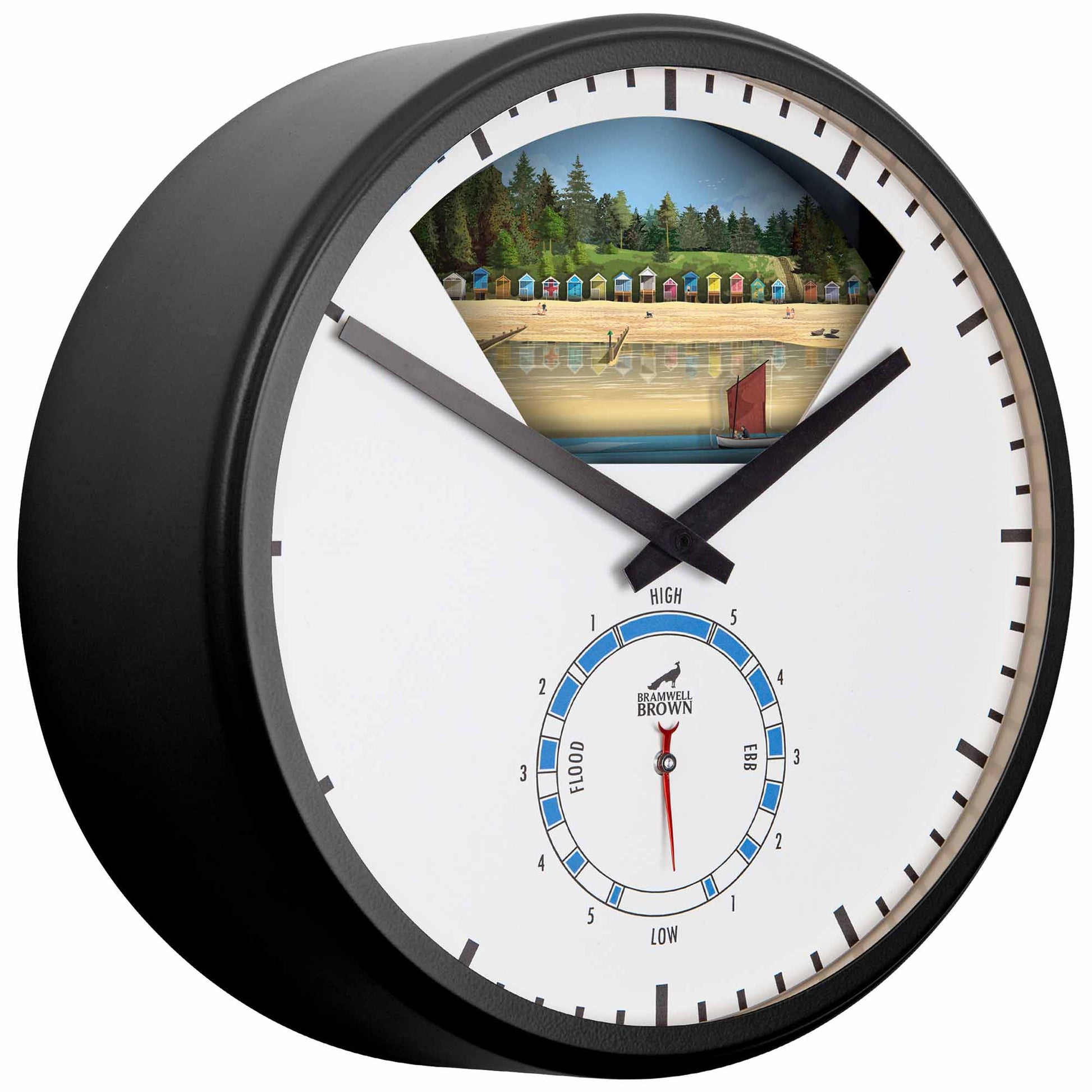 Wells-Next-the-Sea, Norfolk - Limited Edition Tide Clock - Bramwell Brown Art Clocks
