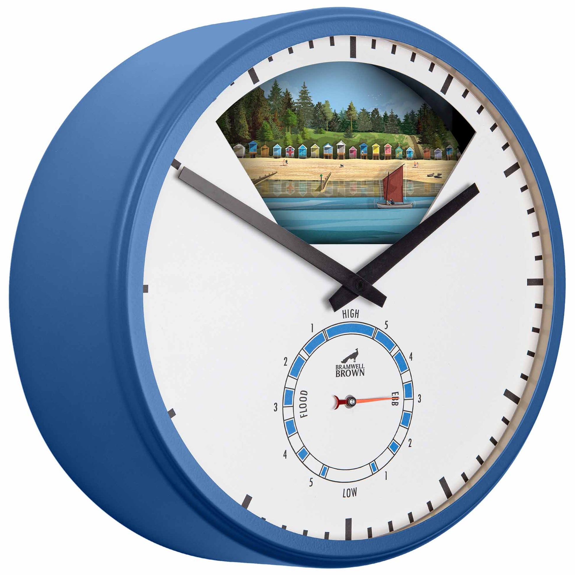 Wells-Next-the-Sea, Norfolk - Limited Edition Tide Clock - Bramwell Brown Art Clocks