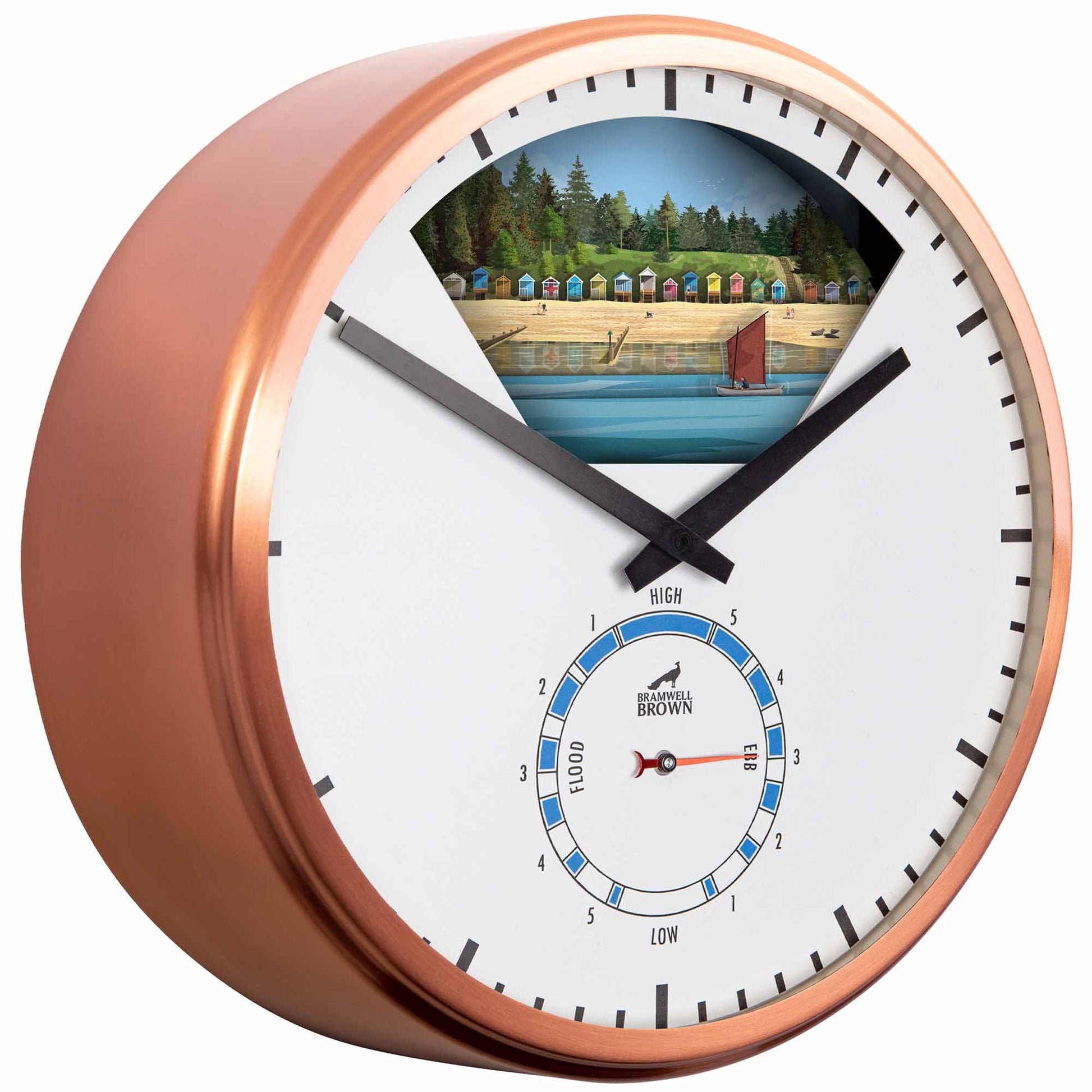 Wells-Next-the-Sea, Norfolk - Limited Edition Tide Clock - Bramwell Brown Art Clocks