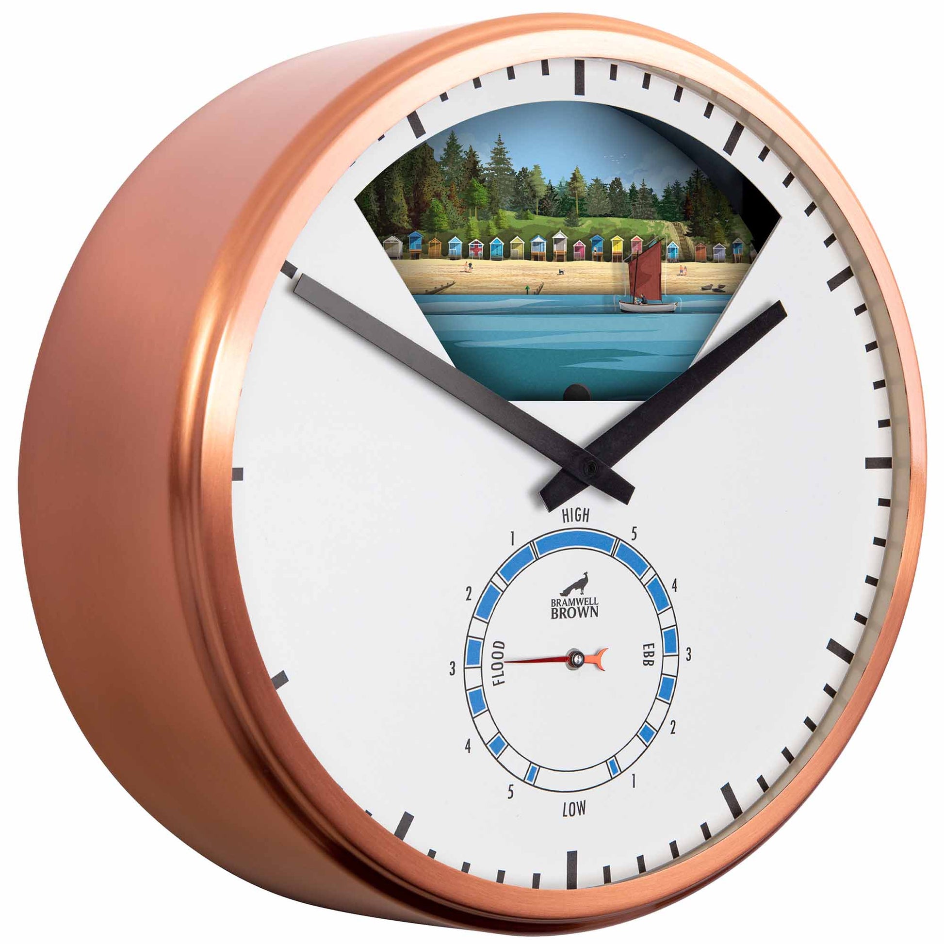 Wells-Next-the-Sea, Norfolk - Limited Edition Tide Clock - Bramwell Brown Art Clocks