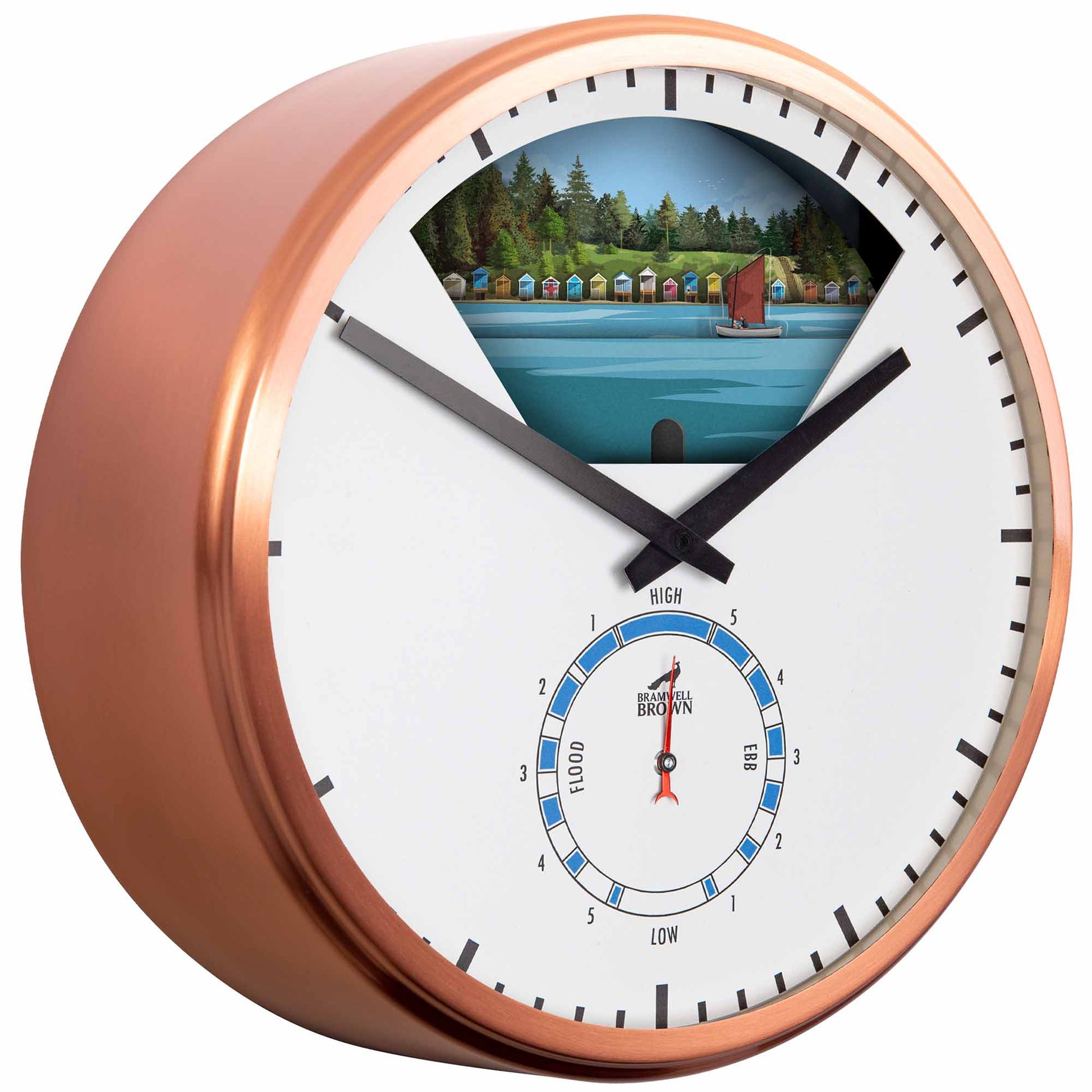 Wells-Next-the-Sea, Norfolk - Limited Edition Tide Clock - Bramwell Brown Art Clocks
