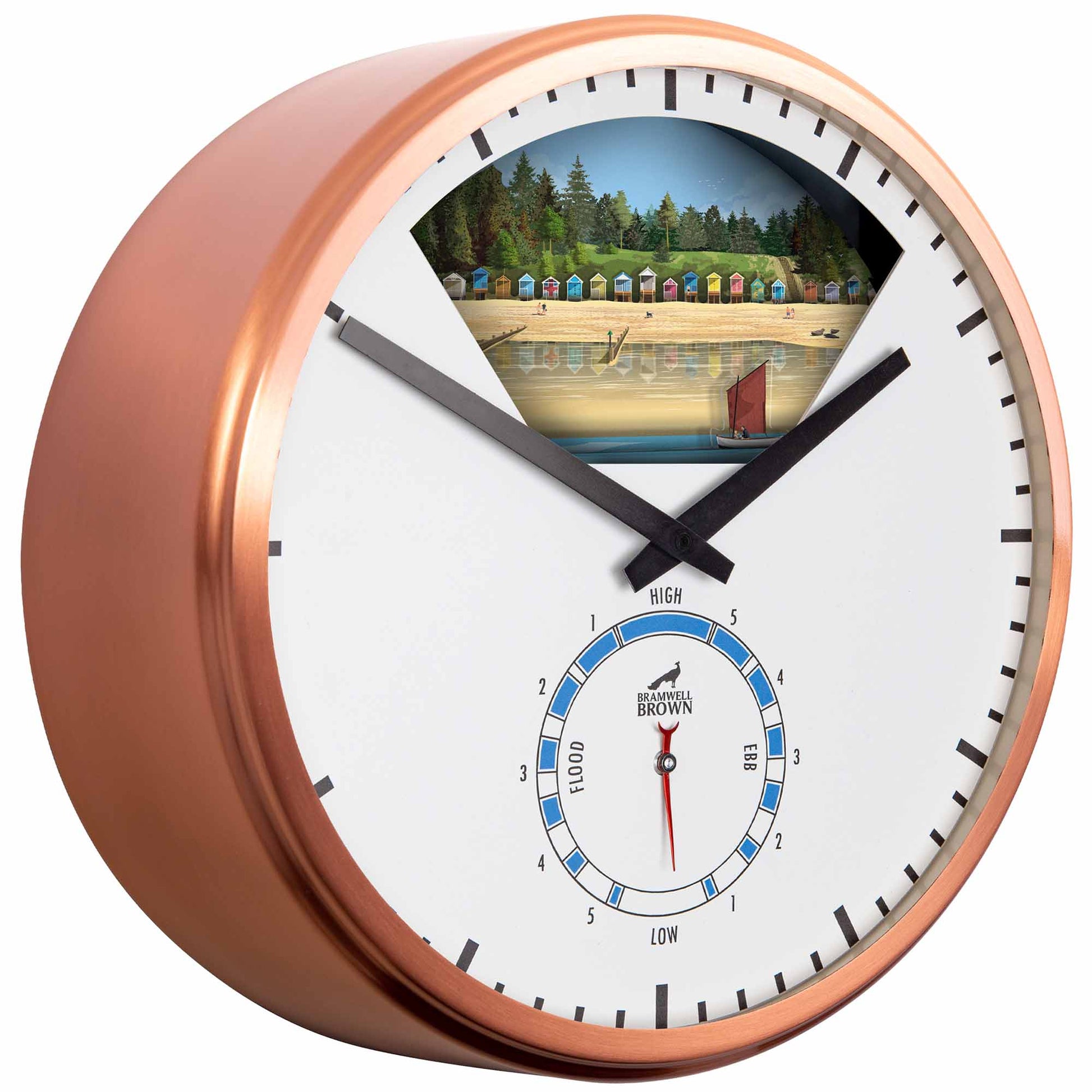Wells-Next-the-Sea, Norfolk - Limited Edition Tide Clock - Bramwell Brown Art Clocks