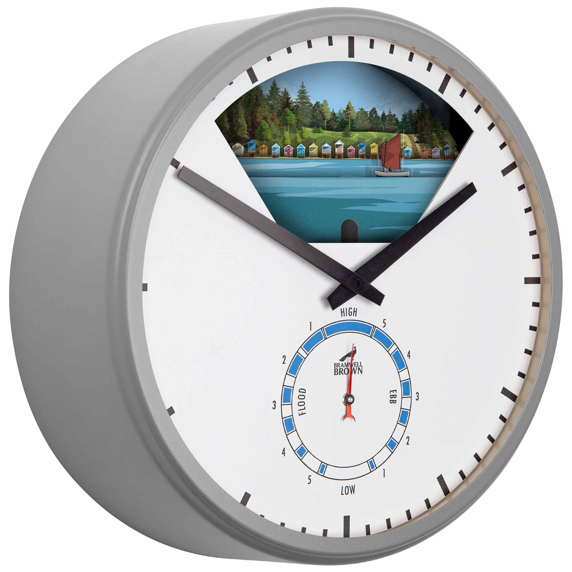 Wells-Next-the-Sea, Norfolk - Limited Edition Tide Clock - Bramwell Brown Art Clocks