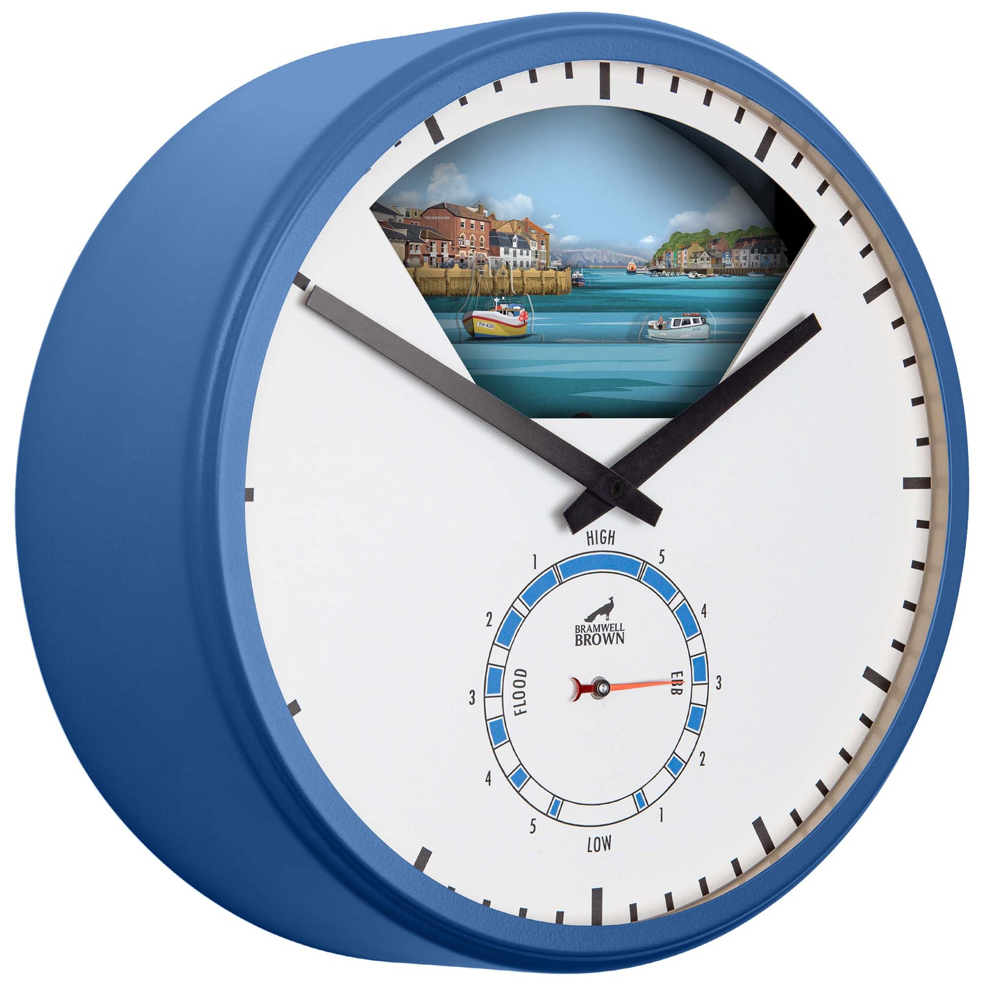 Weymouth, Dorset - Limited Edition Tide Clock - Bramwell Brown Art Clocks