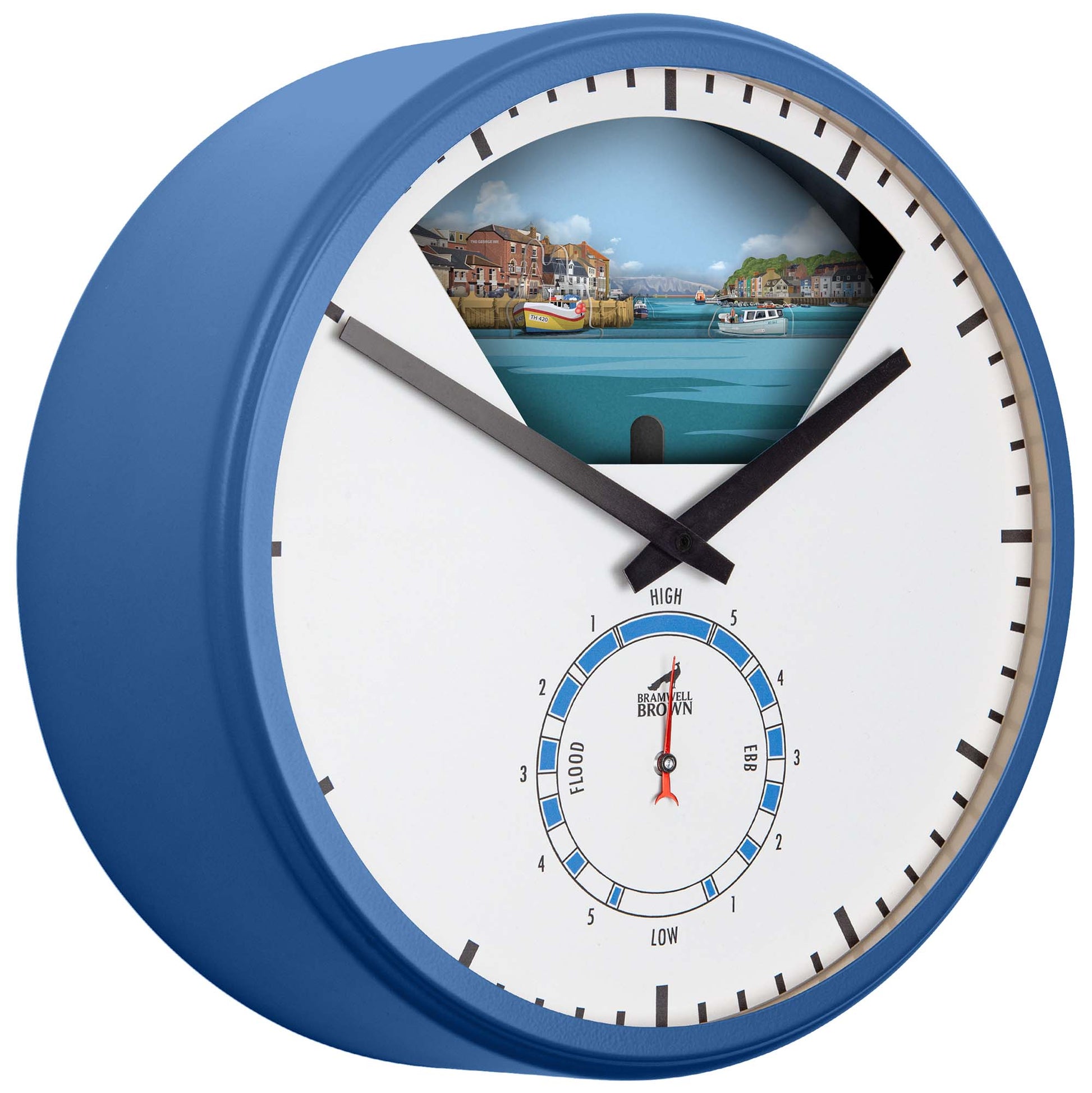 Weymouth, Dorset - Limited Edition Tide Clock - Bramwell Brown Art Clocks