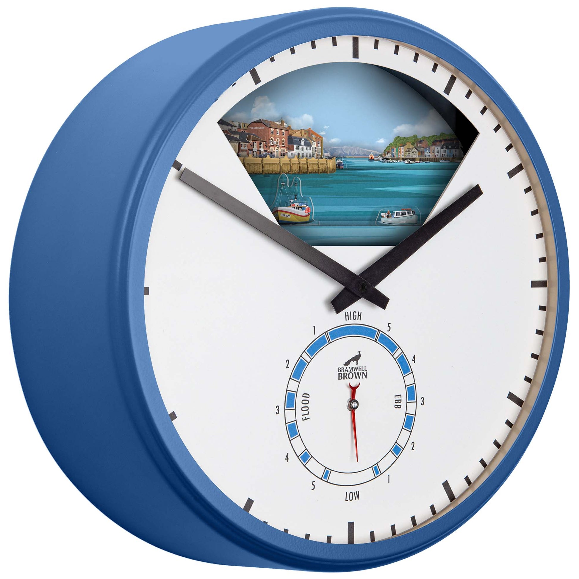 Weymouth, Dorset - Limited Edition Tide Clock - Bramwell Brown Art Clocks