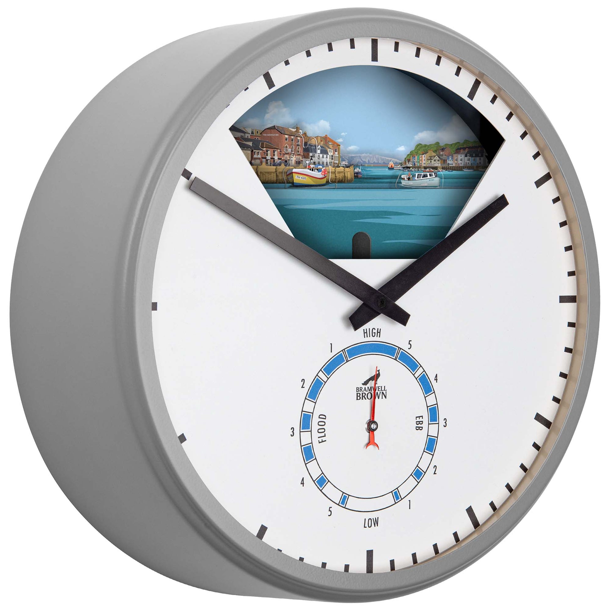 Weymouth, Dorset - Limited Edition Tide Clock - Bramwell Brown Art Clocks