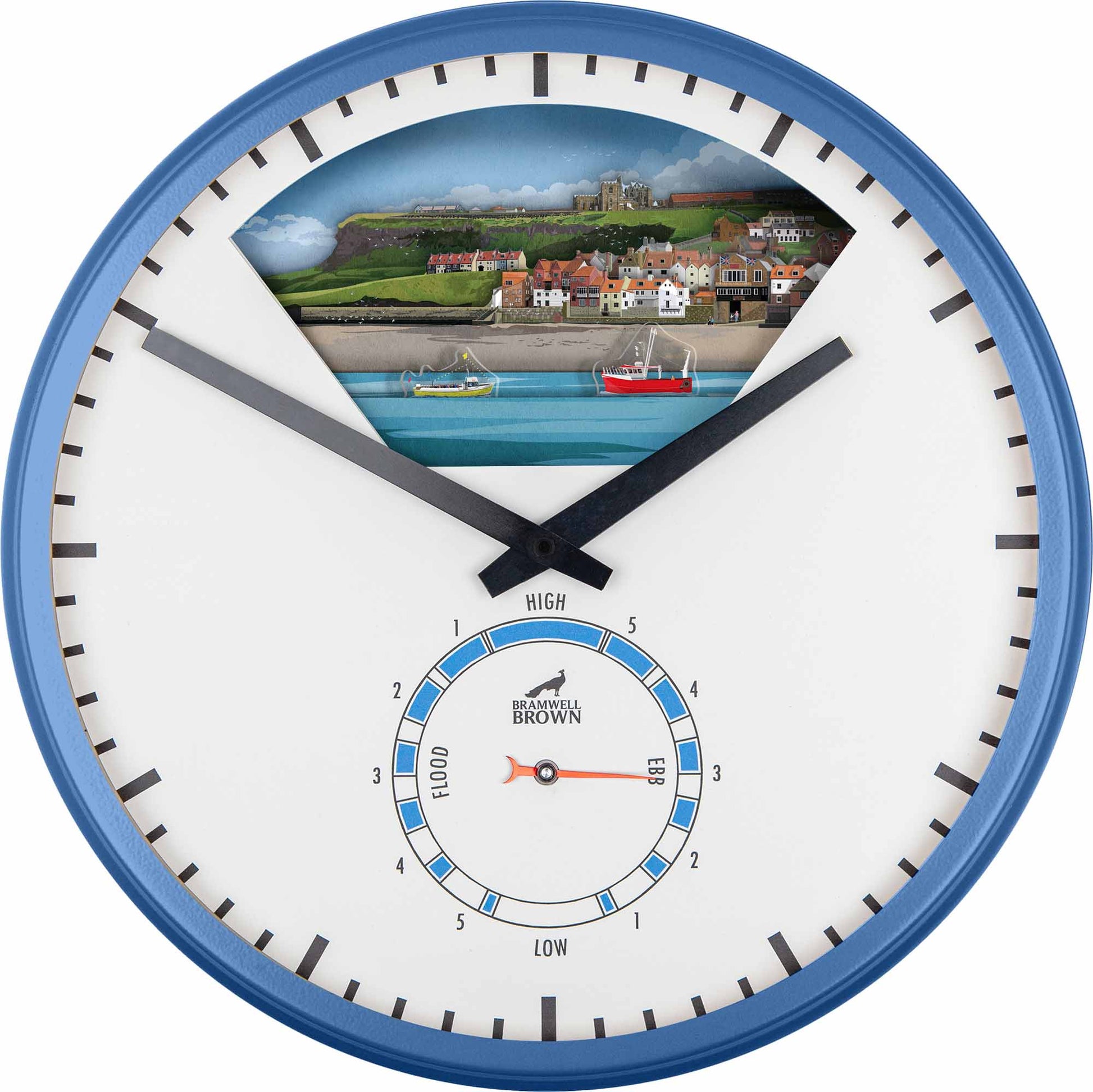 Whitby, North Yorkshire - Limited Edition Tide Clock - Bramwell Brown Art Clocks