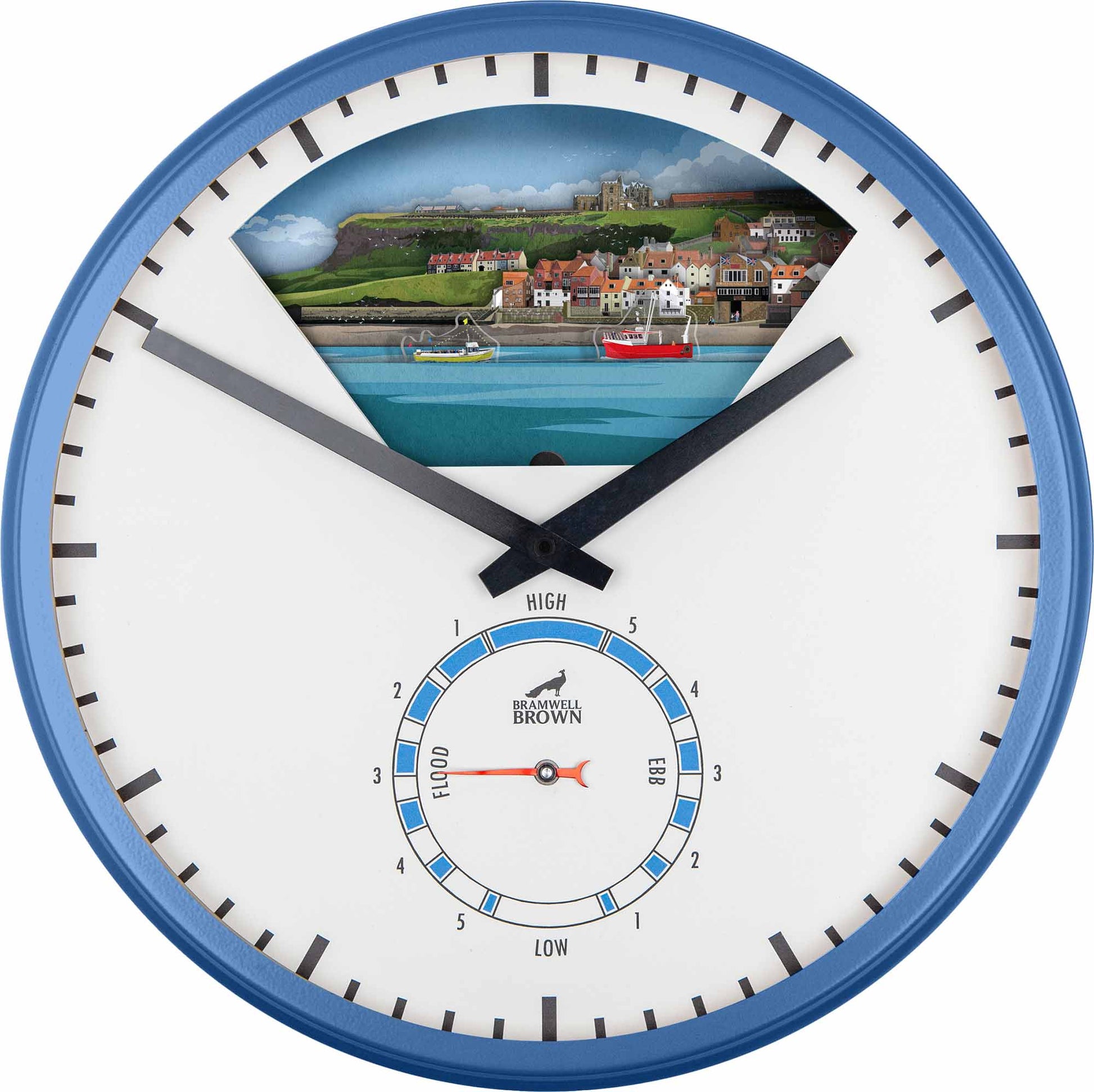Whitby, North Yorkshire - Limited Edition Tide Clock - Bramwell Brown Art Clocks