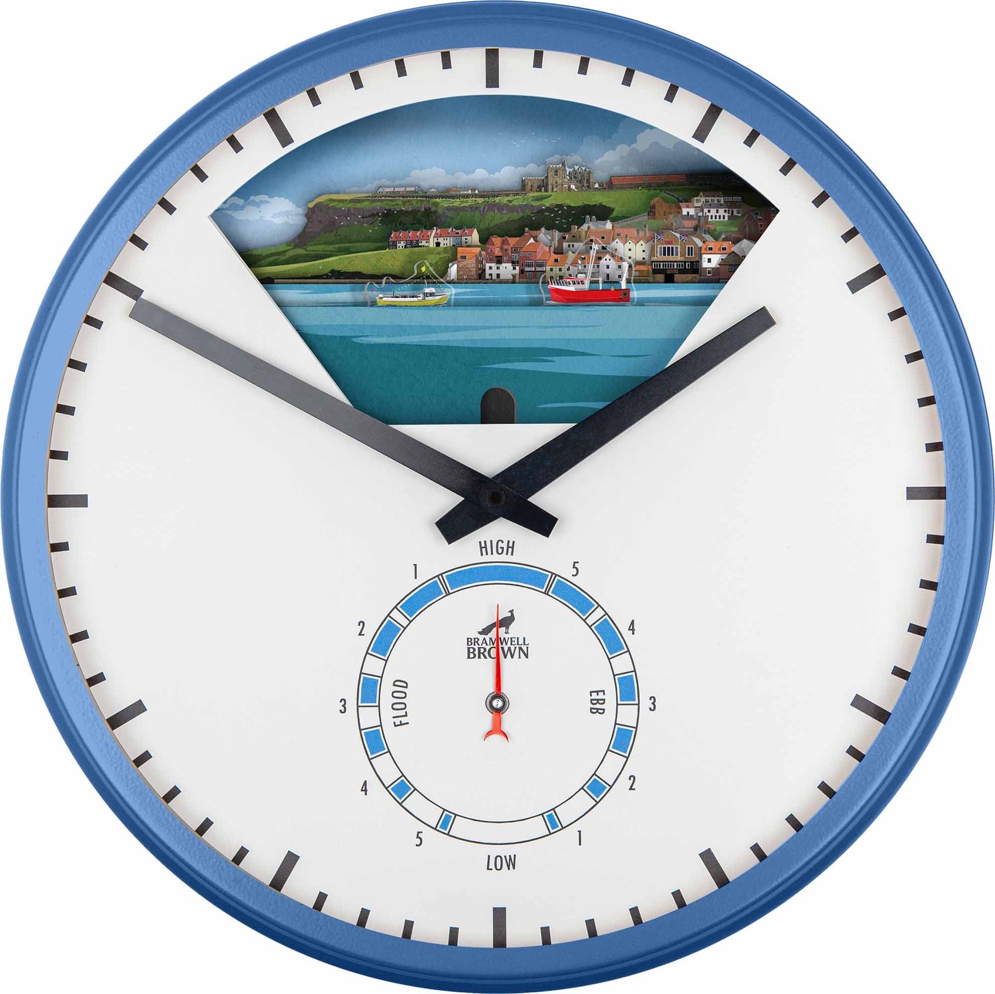 Whitby, North Yorkshire - Limited Edition Tide Clock - Bramwell Brown Art Clocks