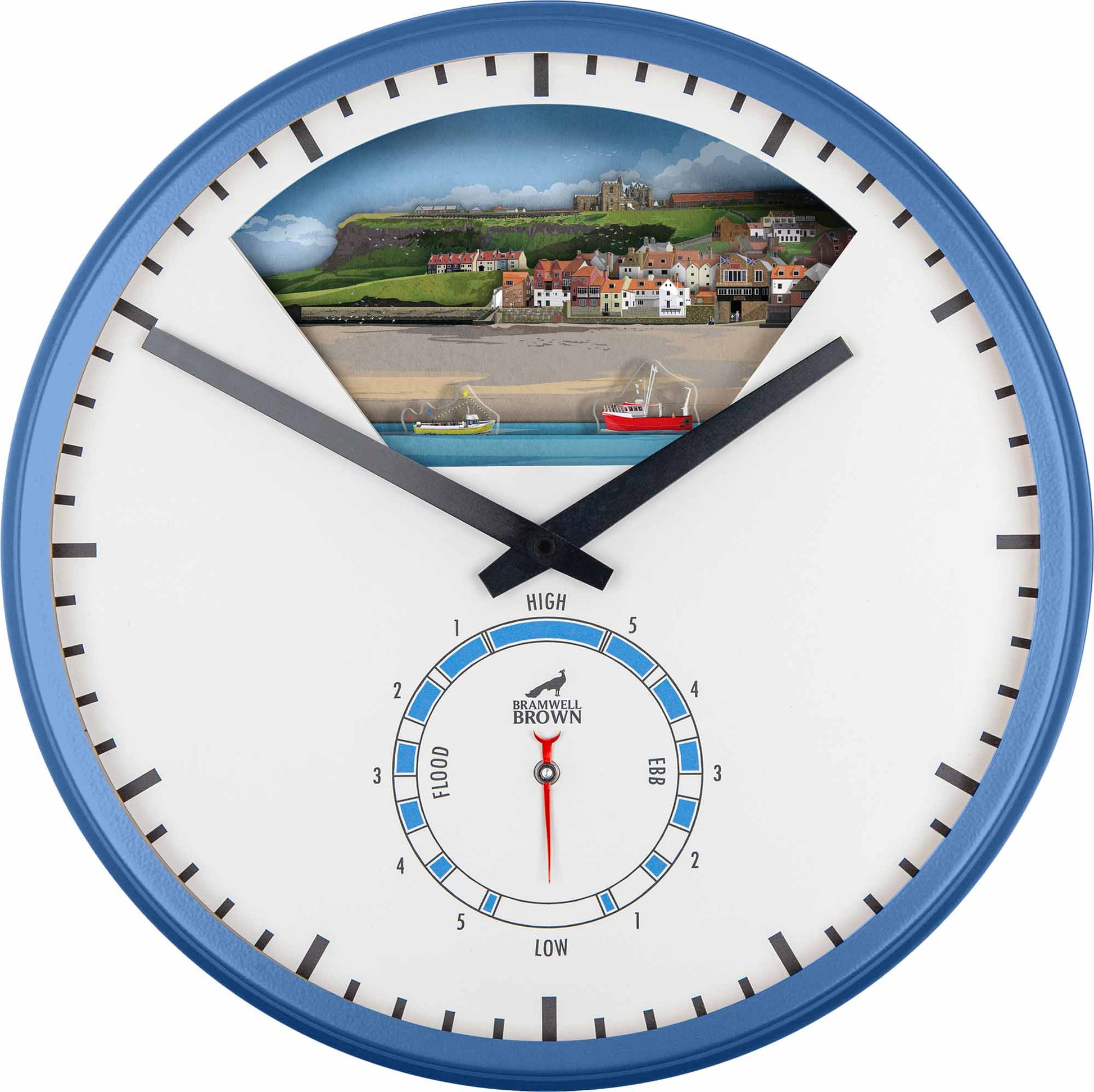 Whitby, North Yorkshire - Limited Edition Tide Clock - Bramwell Brown Art Clocks