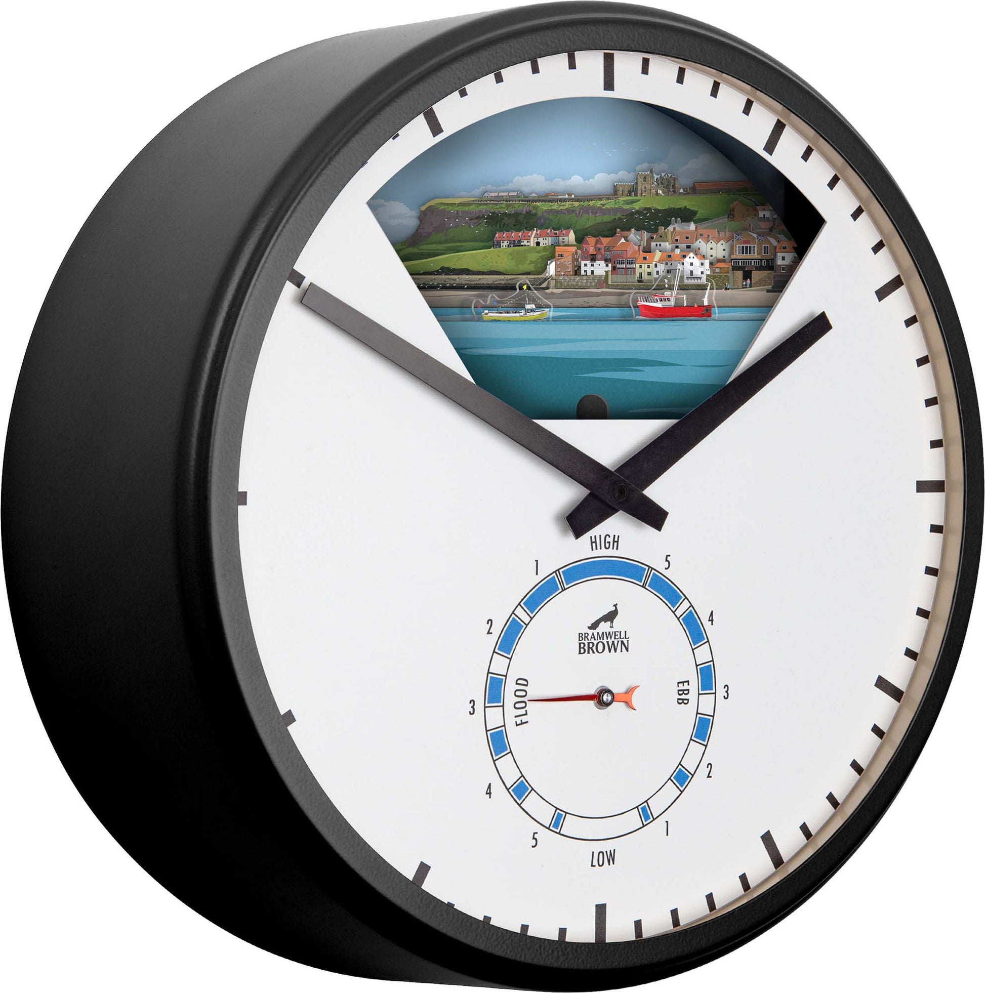 Whitby, North Yorkshire - Limited Edition Tide Clock - Bramwell Brown Art Clocks