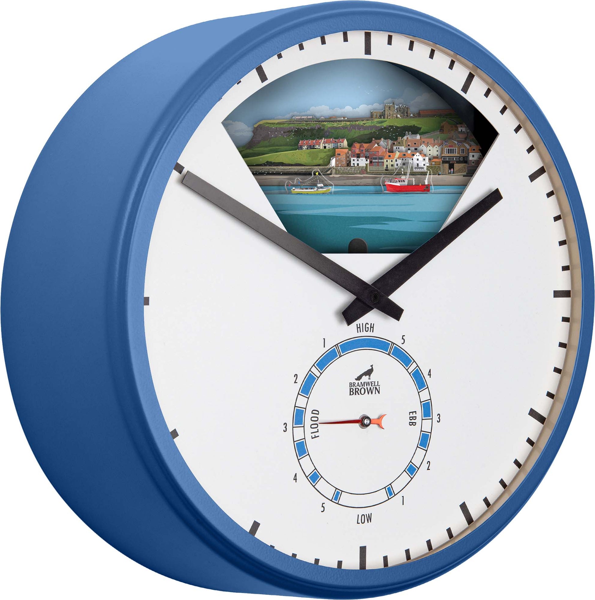 Whitby, North Yorkshire - Limited Edition Tide Clock - Bramwell Brown Art Clocks