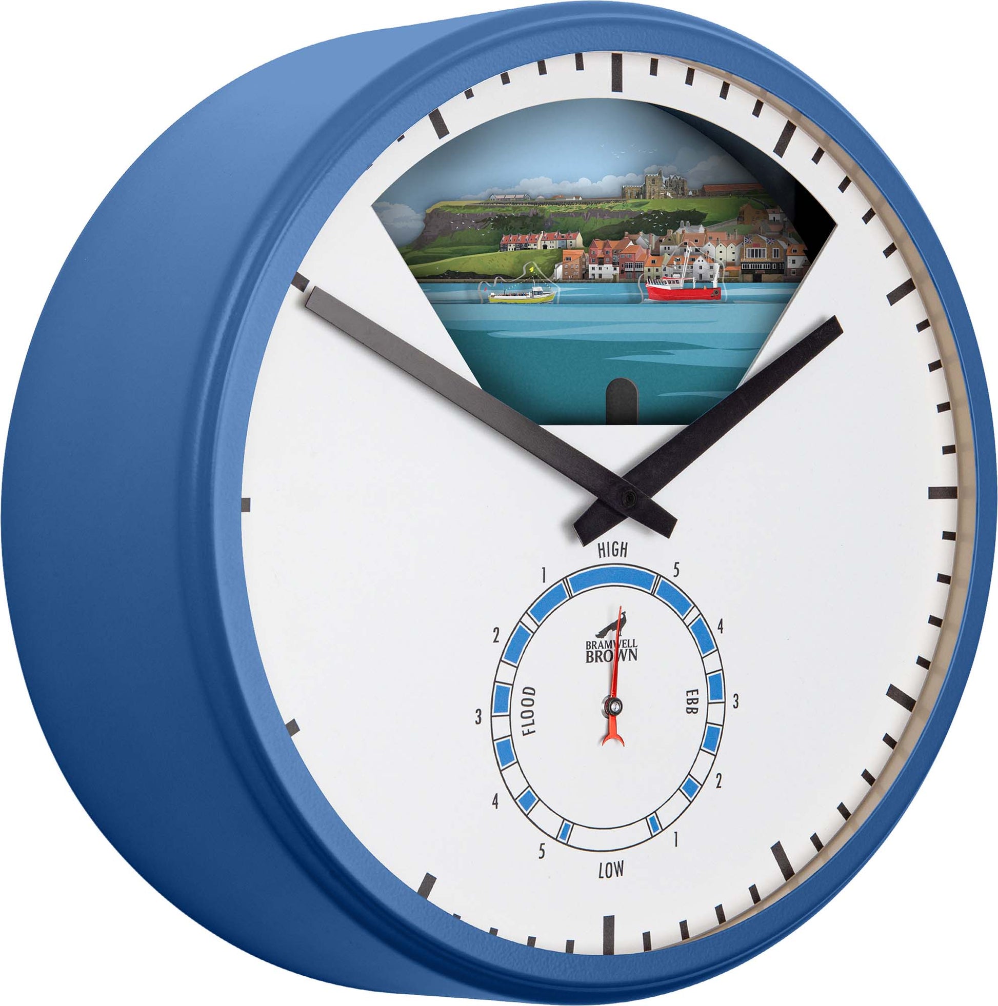 Whitby, North Yorkshire - Limited Edition Tide Clock - Bramwell Brown Art Clocks