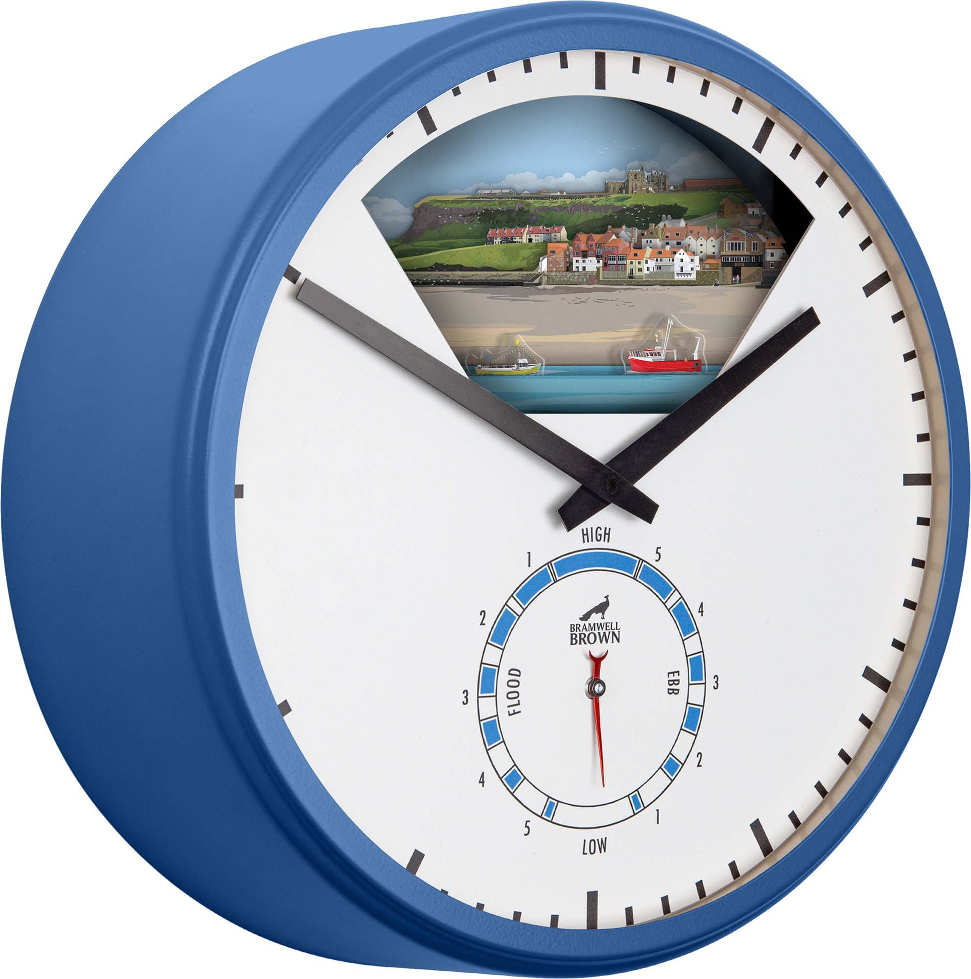 Whitby, North Yorkshire - Limited Edition Tide Clock - Bramwell Brown Art Clocks